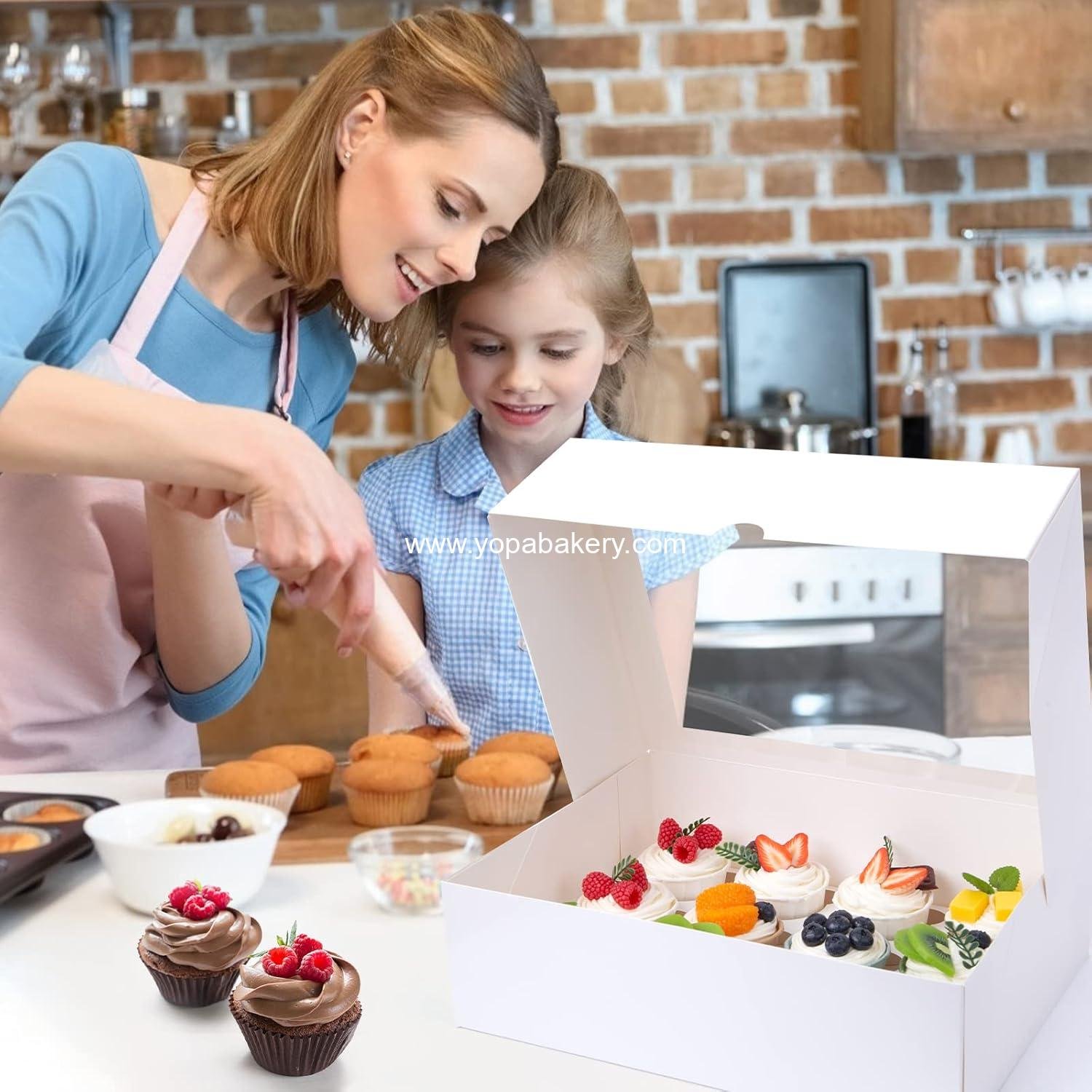 Wholesale 12 Count Cupcake Boxes - 6PCS Window Containers Holding 72 Pastries for Birthday and Holiday Parties - Bakery Supplies 13.2 Wholesale 12 Count Cupcake Boxes - 6PCS Window Containers Holding 72 Pastries for Birthday and Holiday Parties - Bakery Supplies 13.2