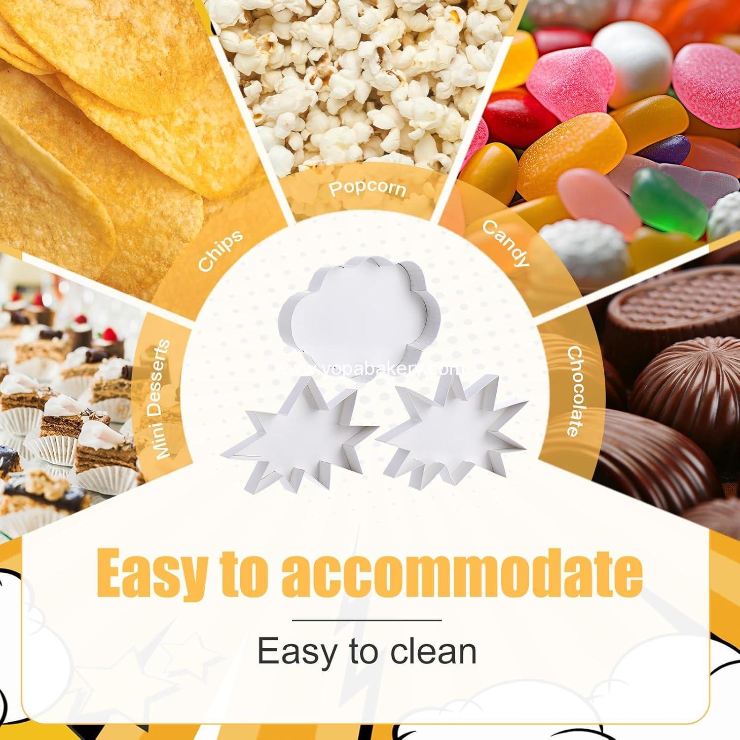 OEM 3 Pack 10 Inch Charcuterie Boards Candy Tray Food Container Display Fillable Wedding Bridal Shower Party Decorations Factory