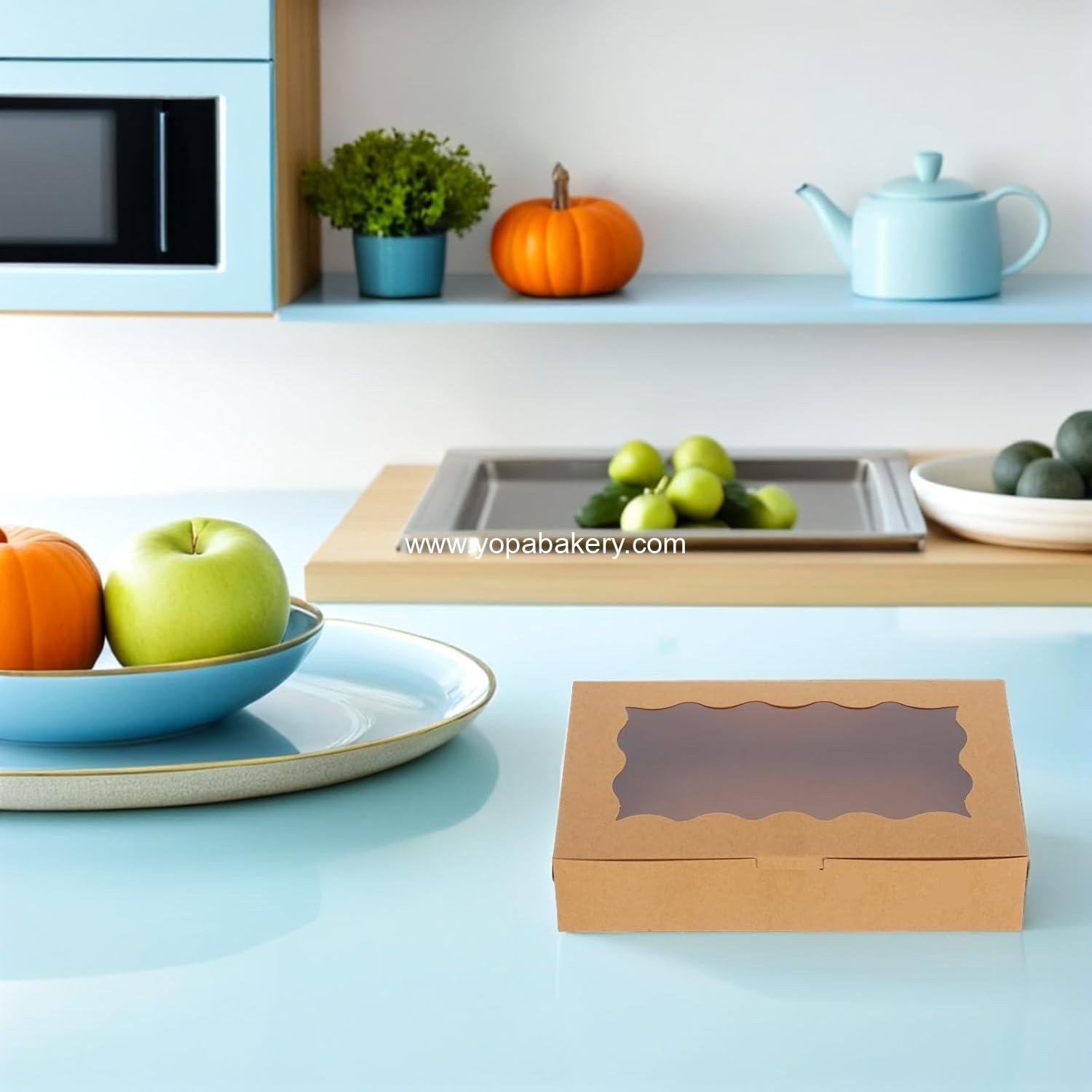 Wholesale 120pcs Windowed Bakery Boxes Square Pastry Containers for Cakes, Cookies, and Desserts - 17.8x11x3.8cm Factory