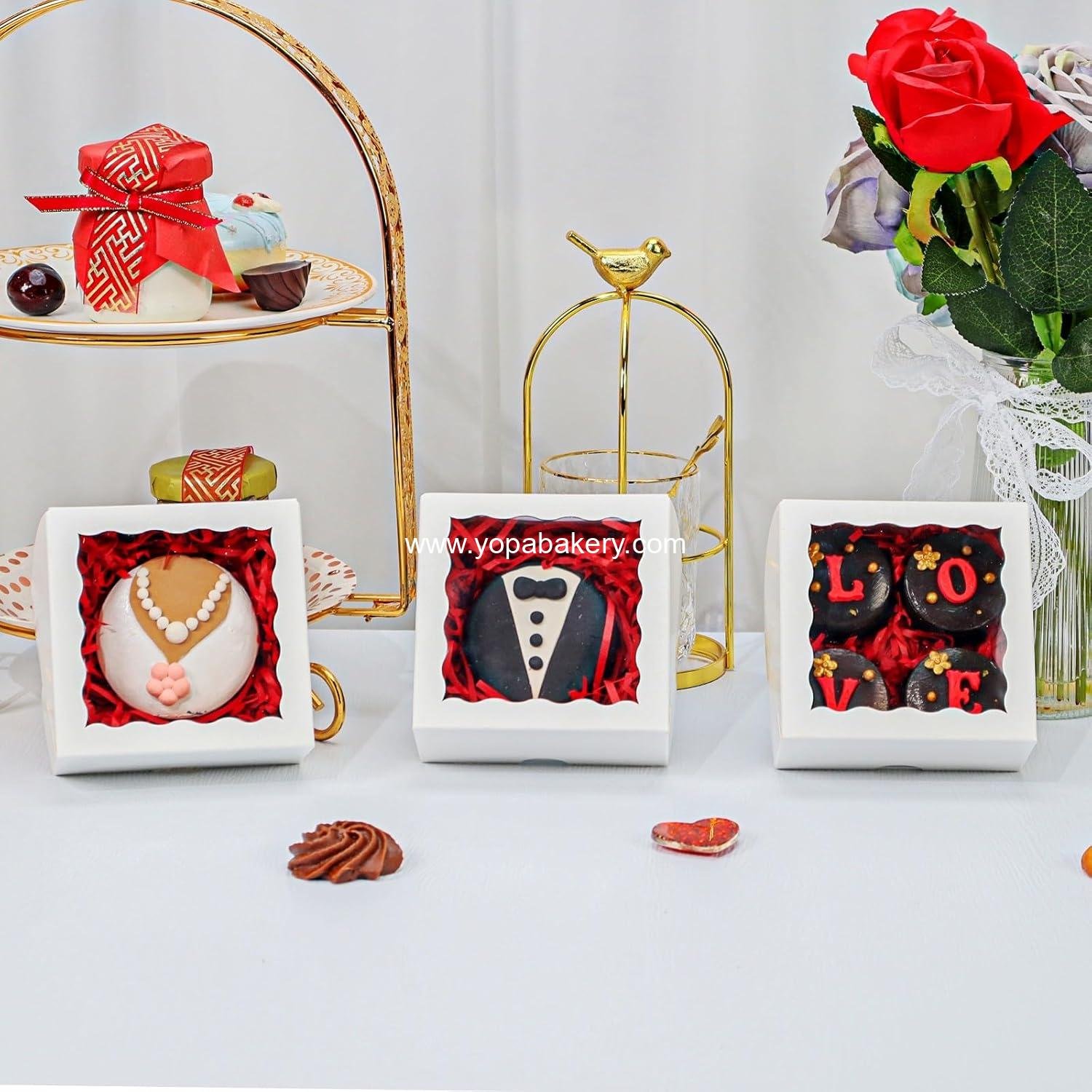 Wholesale 40 Pack Bakery Boxes for Mini Bundt Cakes, Pies, Cinnamon Rolls, 4x4x2 Inches Cookie and Chocolate Truffle Boxes for Party and Wedding Favors Factory Wholesale 40 Pack Bakery Boxes for Mini Bundt Cakes, Pies, Cinnamon Rolls, 4x4x2 Inches Cookie and Chocolate Truffle Boxes for Party and Wedding Favors Factory