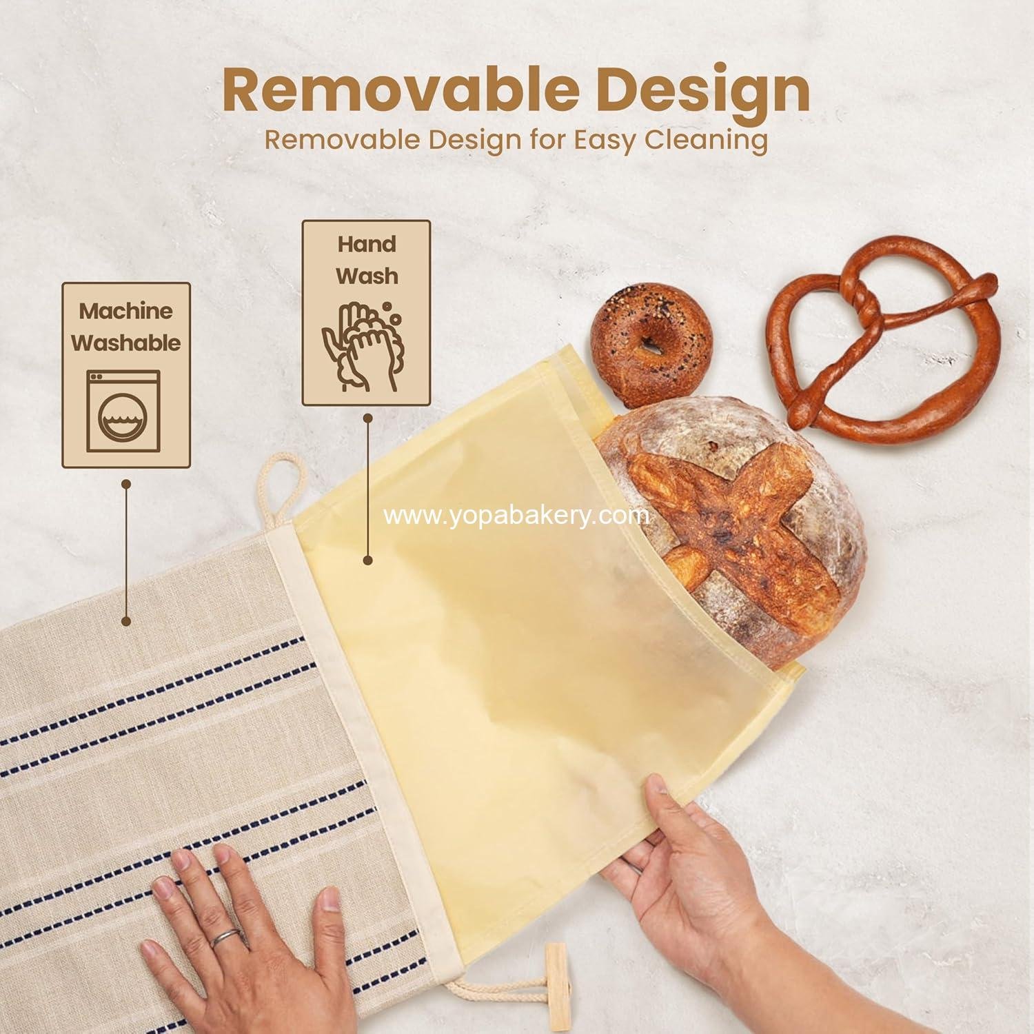 Wholesale Beeswax Bread Bags for Sourdough (2 Pack) with Removable Beeswax Lining, Cleaning Sponge, and Beginner Guide – Food Storage Container for Sourdough Factory Wholesale Beeswax Bread Bags for Sourdough (2 Pack) with Removable Beeswax Lining, Cleaning Sponge, and Beginner Guide – Food Storage Container for Sourdough Factory