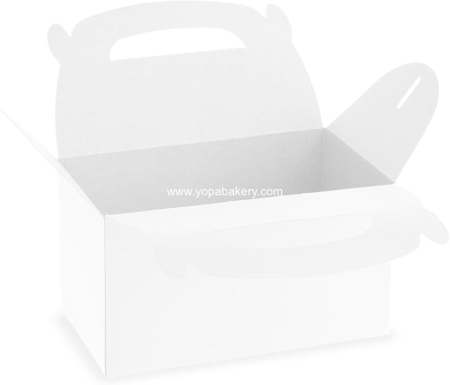 Wholesale 24-Pack Gable Boxes for Party Favors - White, 9.75 x 7 x 1.88 in - Durable Favor Containers with Handles - Customizable Treat Boxes for Weddings, Birthdays & Showers Factory