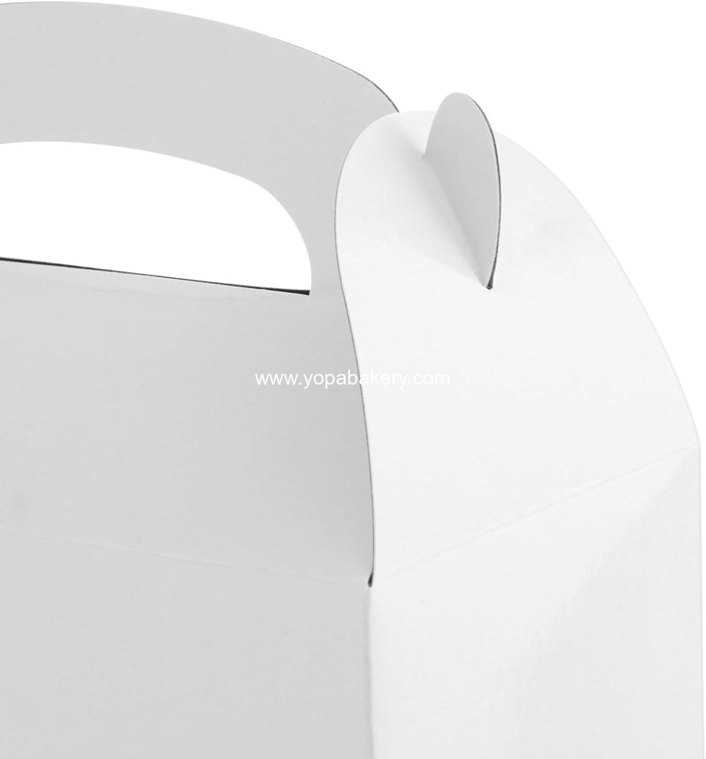 Wholesale 24-Pack Gable Boxes for Party Favors - White, 9.75 x 7 x 1.88 in - Durable Favor Containers with Handles - Customizable Treat Boxes for Weddings, Birthdays & Showers Factory