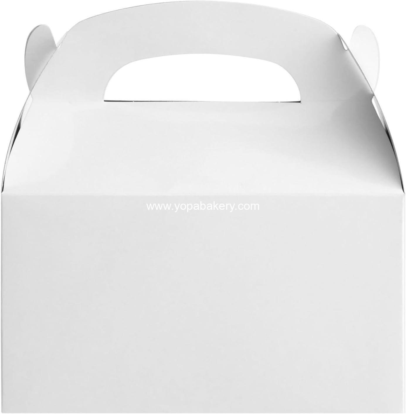 Wholesale 24-Pack Gable Boxes for Party Favors - White, 9.75 x 7 x 1.88 in - Durable Favor Containers with Handles - Customizable Treat Boxes for Weddings, Birthdays & Showers Factory