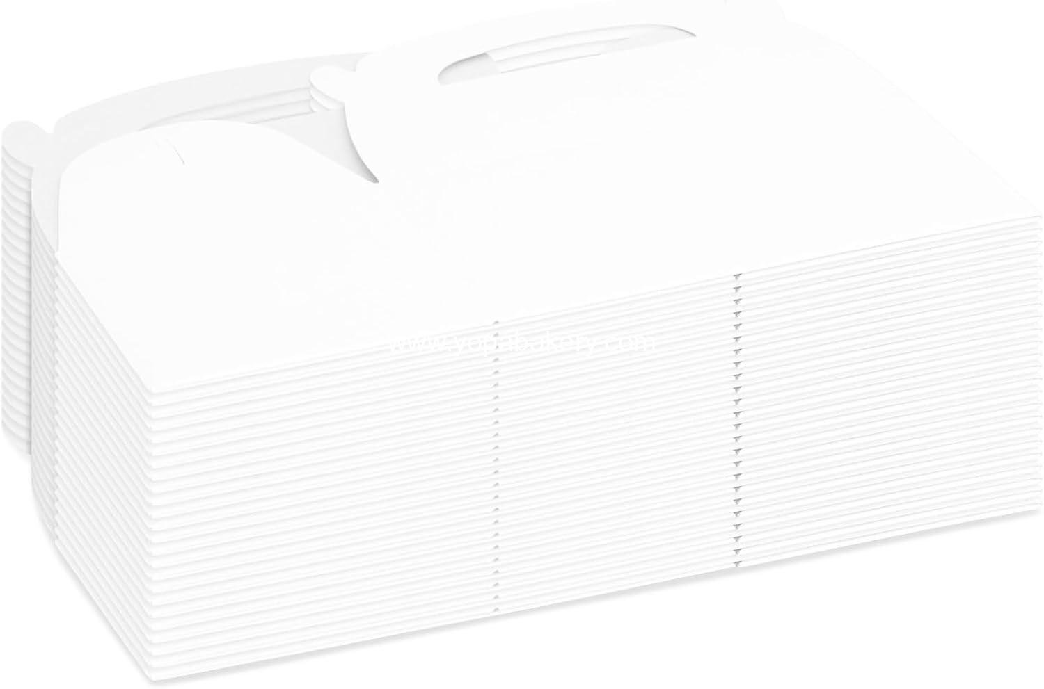 Wholesale 24-Pack Gable Boxes for Party Favors - White, 9.75 x 7 x 1.88 in - Durable Favor Containers with Handles - Customizable Treat Boxes for Weddings, Birthdays & Showers Factory
