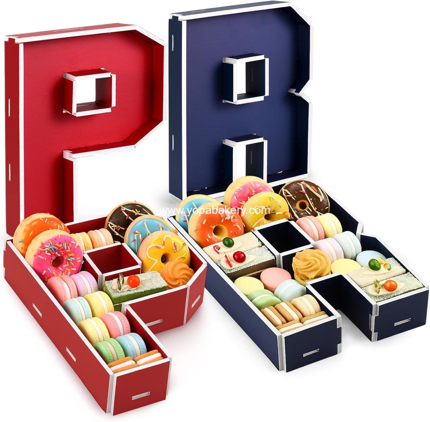 Wholesale 2 Pack Christmas Charcuterie Boxes 9.5'' Letter Fillable Tray Decorations for Party Birthday Patriotic Supplies Housewarming Gift Factory