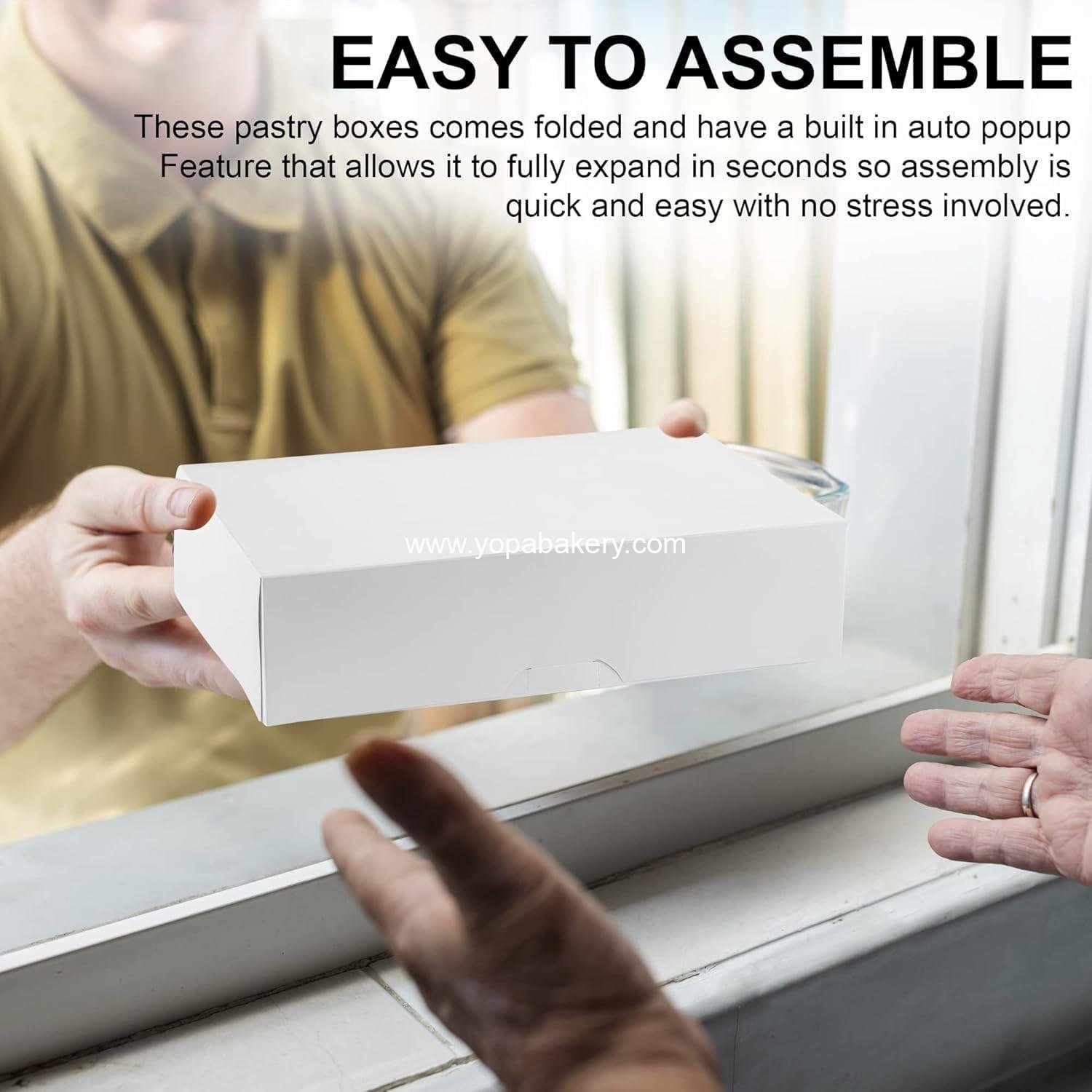 Wholesale Auto Pop-Up White Donut Boxes 14