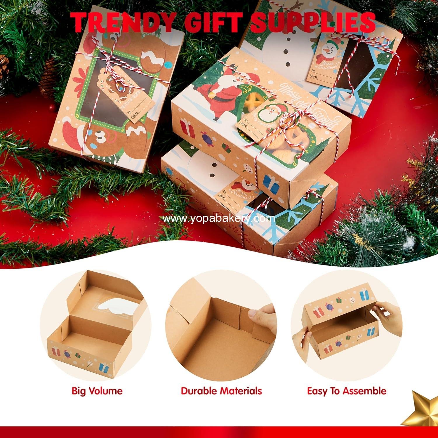Wholesale 12 PCS Christmas Cookie Gift Baking Box 8.75 Wholesale 12 PCS Christmas Cookie Gift Baking Box 8.75