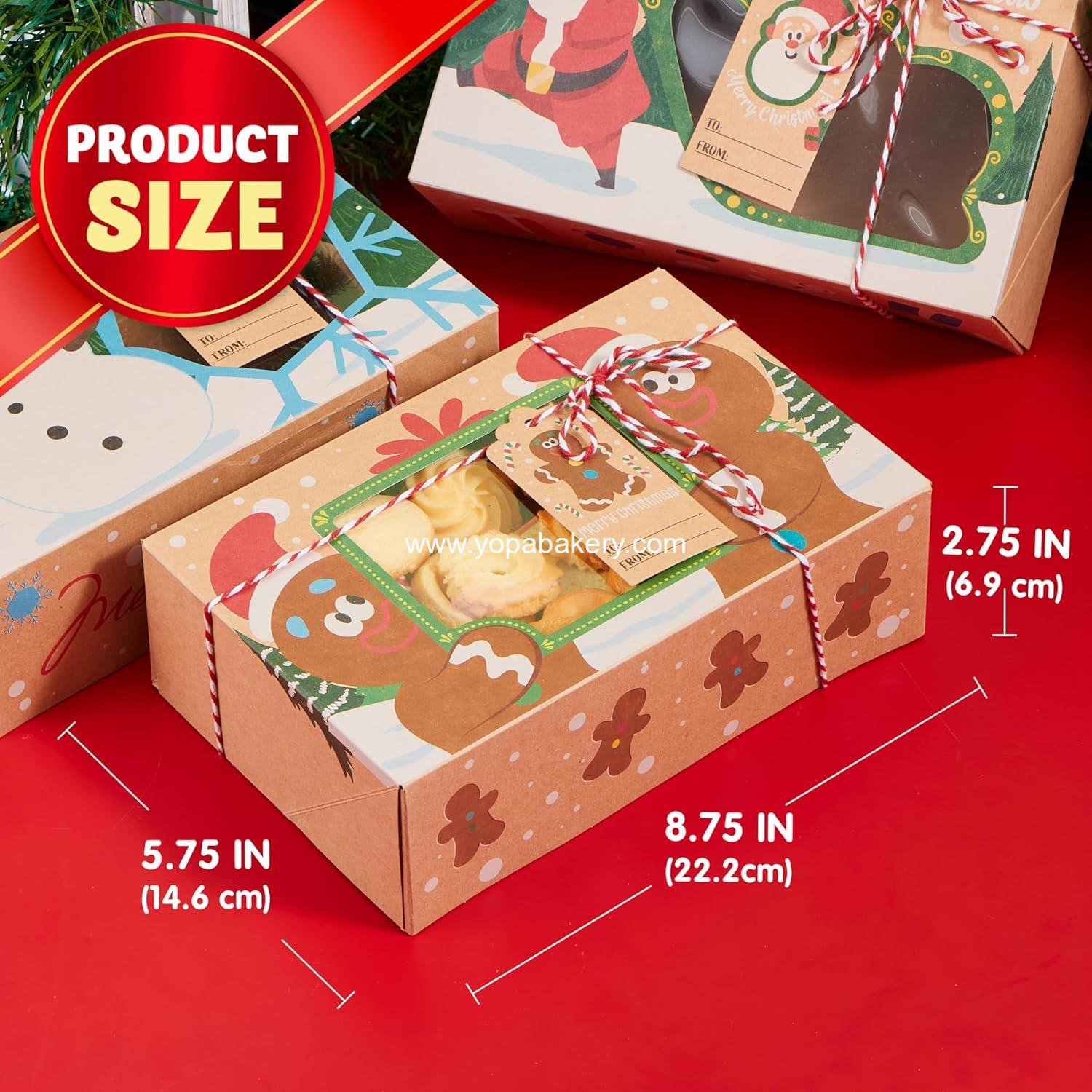 Wholesale 12 PCS Christmas Cookie Gift Baking Box 8.75 Wholesale 12 PCS Christmas Cookie Gift Baking Box 8.75