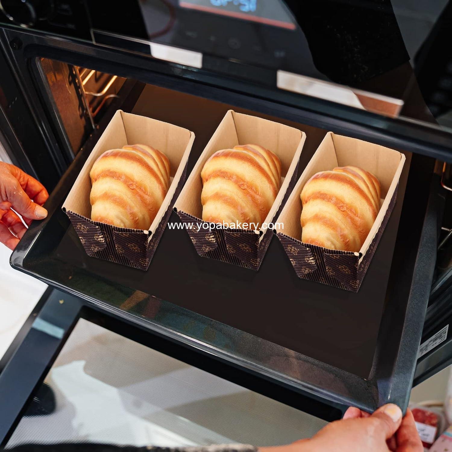 Wholesale 100-Piece Disposable Paper Loaf Pans for Baking - 6 x 2.6 x 2 Inch Rectangle Mold for Cakes and Bread Display, Factory