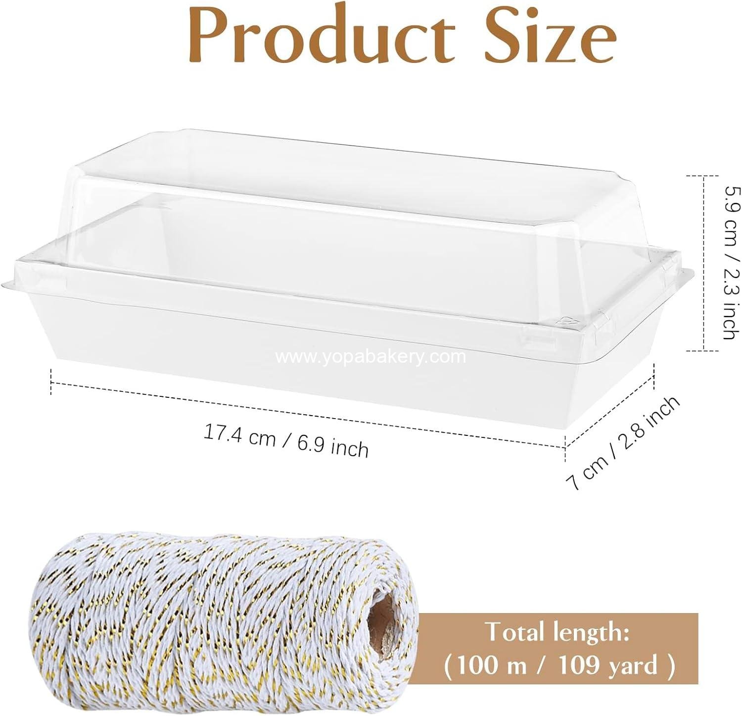 Wholesale 50 Pack Paper Charcuterie Boxes with Clear Lids, 7.5 Inch Small To Go Containers for Desserts, Cookies, Sandwiches, Pastries, Strawberries, Cupcakes (White) Factory