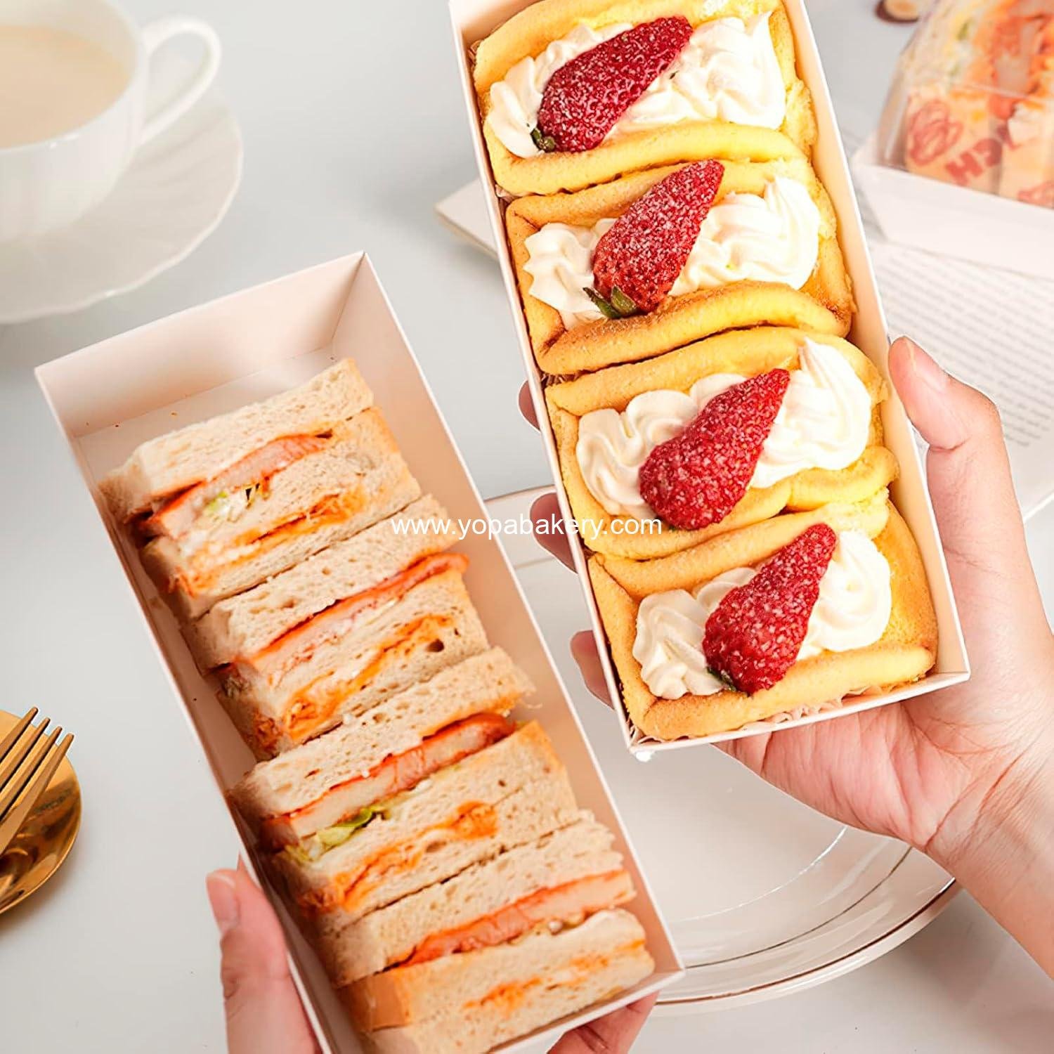 Wholesale 50 Pack Paper Charcuterie Boxes with Clear Lids, 7.5 Inch Small To Go Containers for Desserts, Cookies, Sandwiches, Pastries, Strawberries, Cupcakes (White) Factory