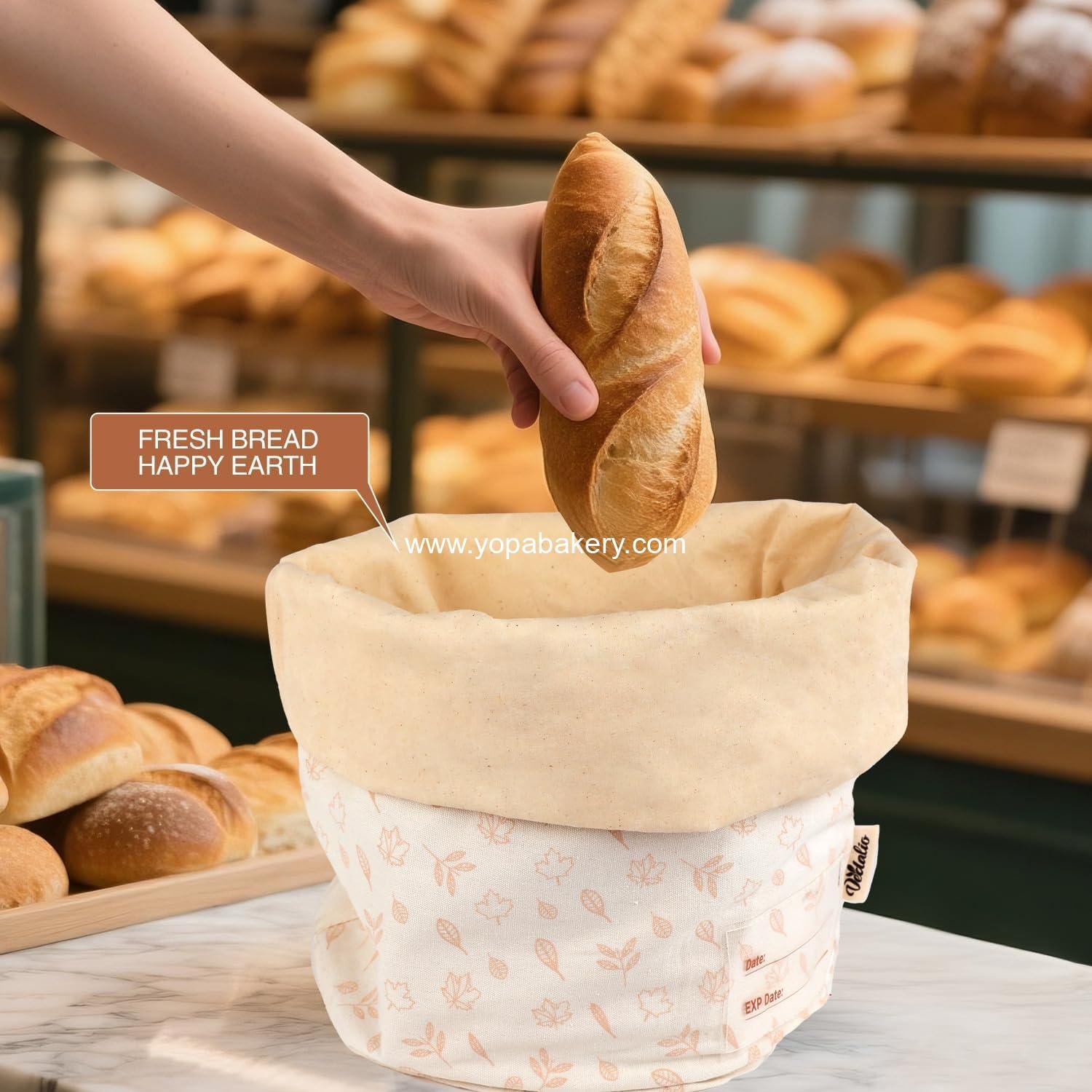 OEM Wholesale Beeswax Bread Bags for Homemade Sourdough Baking, Reusable Storage Container, Sourdough Starter Kit - Factory