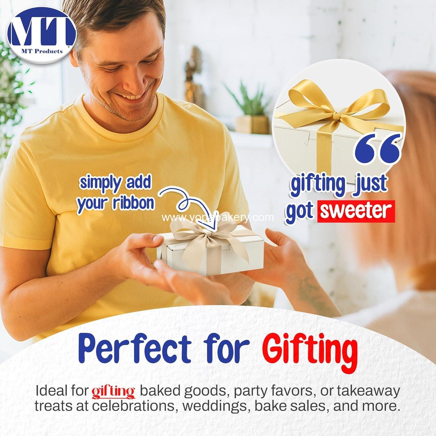 Wholesale No-Window Disposable Bakery Boxes for Eclair Donuts 6.25