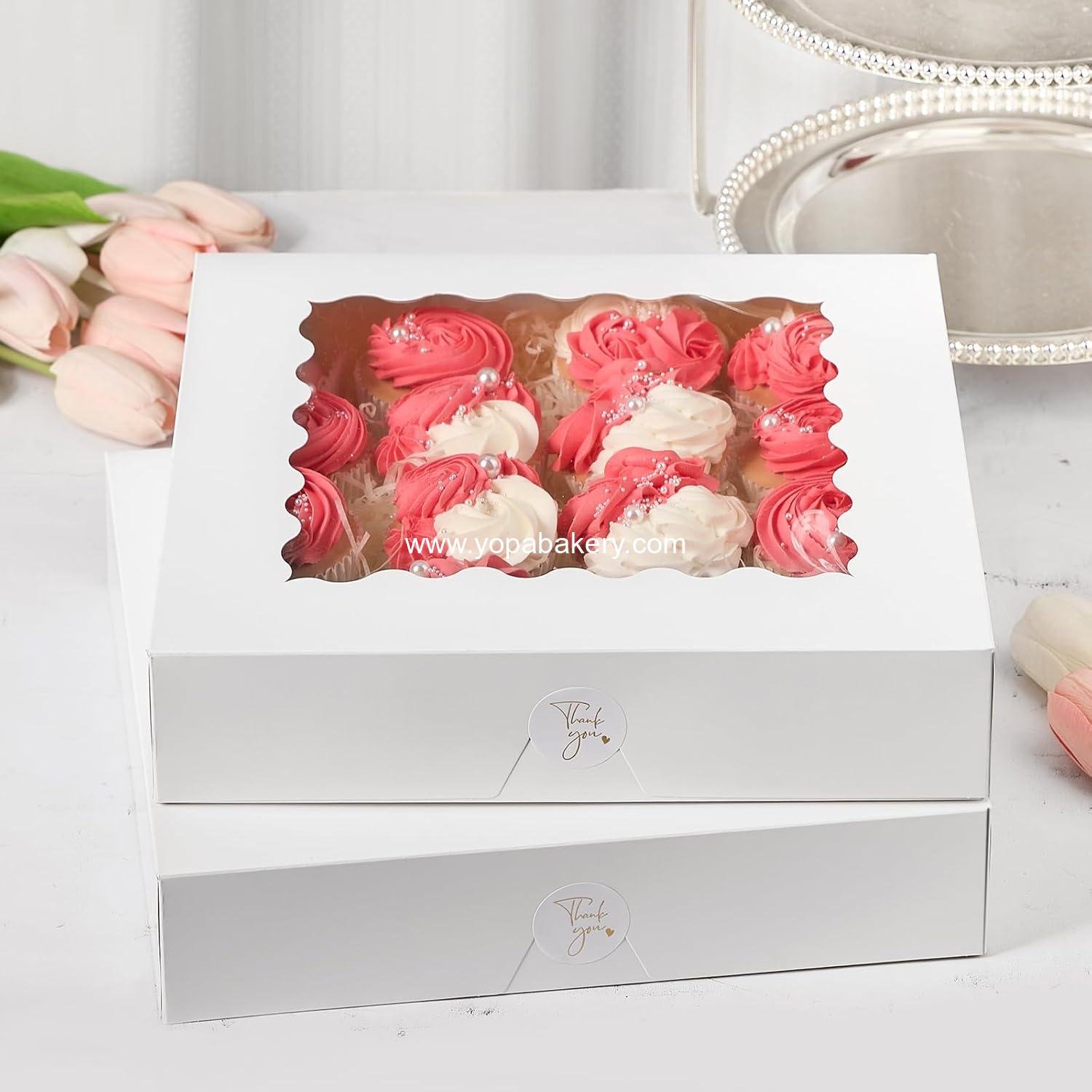 Wholesale 20 PCS Pie Boxes, 12 x 12 x 2.5 Inches Bakery Boxes with Window, Auto-Popup Treat Boxes for Chocolates, Strawberries, Pastries, Muffins, Donuts Factory Wholesale 20 PCS Pie Boxes, 12 x 12 x 2.5 Inches Bakery Boxes with Window, Auto-Popup Treat Boxes for Chocolates, Strawberries, Pastries, Muffins, Donuts Factory