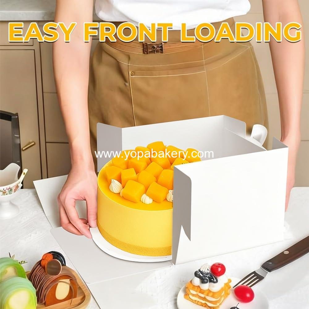 Wholesale 3 Pack Cake Boxes 10x10x8 Inches with Cake Boards, White Bakery Boxes with Window, Disposable Containers with Lids for Cakes, Donuts, Pies, Cookies, Weddings, Birthdays, Parties Factory