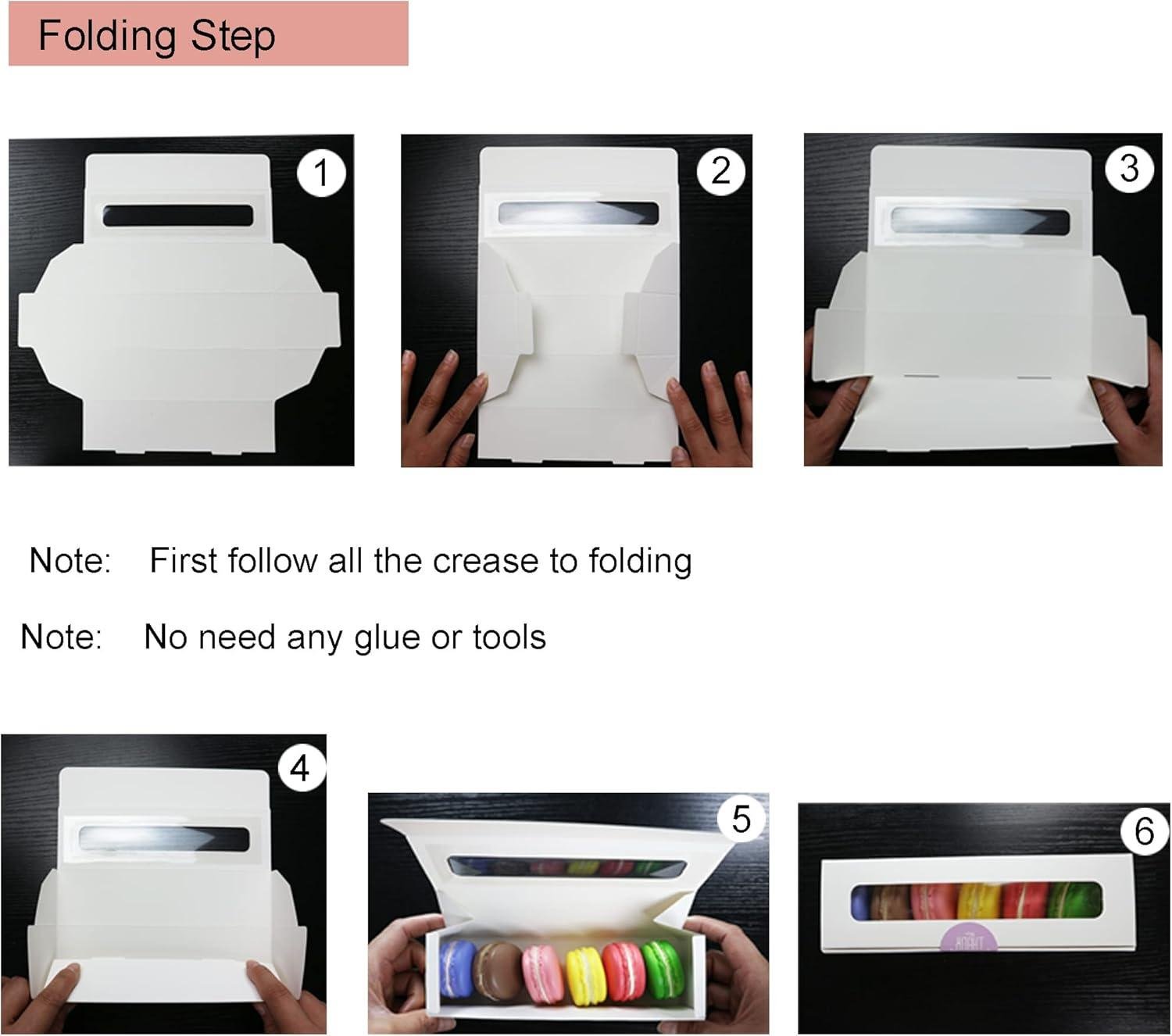 Wholesale 30 Pack Macaron Boxes with Window White Pastry for 6 Bakery French Cocoa Truffle Wedding Gift Dessert Cookies Treat Delivery Box Factory