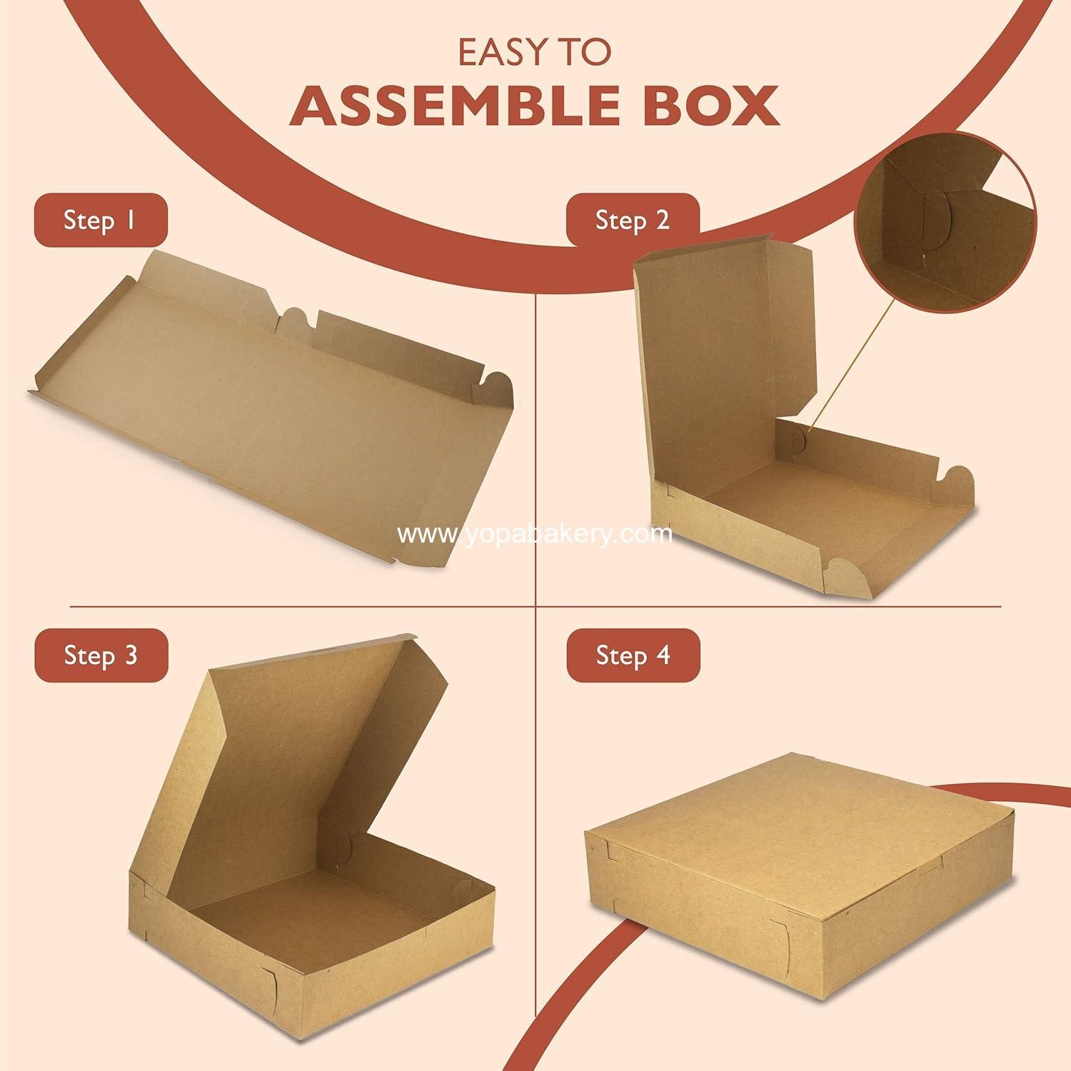 Wholesale 250 Pack Kraft Bakery Boxes, 10 x 10 x 2.5 Inches Brown Pastry Boxes, Cardboard Treat Boxes for Cupcakes, Chocolates, Donuts, Macarons, Cookies, Pie Boxes and Dessert Boxes Factory Wholesale 250 Pack Kraft Bakery Boxes, 10 x 10 x 2.5 Inches Brown Pastry Boxes, Cardboard Treat Boxes for Cupcakes, Chocolates, Donuts, Macarons, Cookies, Pie Boxes and Dessert Boxes Factory