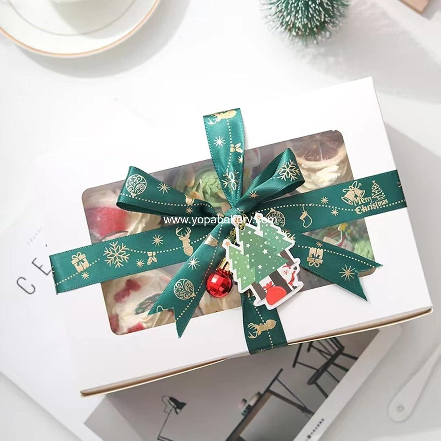 Wholesale 30-Set Cupcake Boxes with Clear Display Window for 6 Standard Cupcakes, Disposable Food Grade White Cupcake Carriers, Ideal for Cupcakes, Muffins, Cookies, and Pastries - Factory