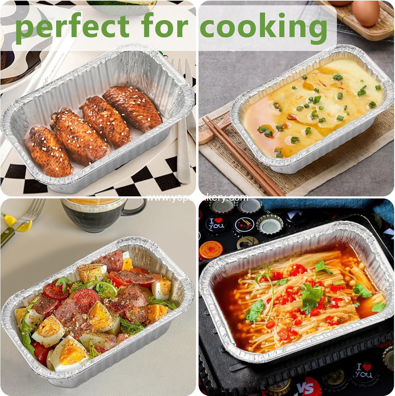 Wholesale 1lb Aluminum Mini Loaf Pans - Silver Disposable Foil Baking Tins for Parties, Picnics, Gifts - 6