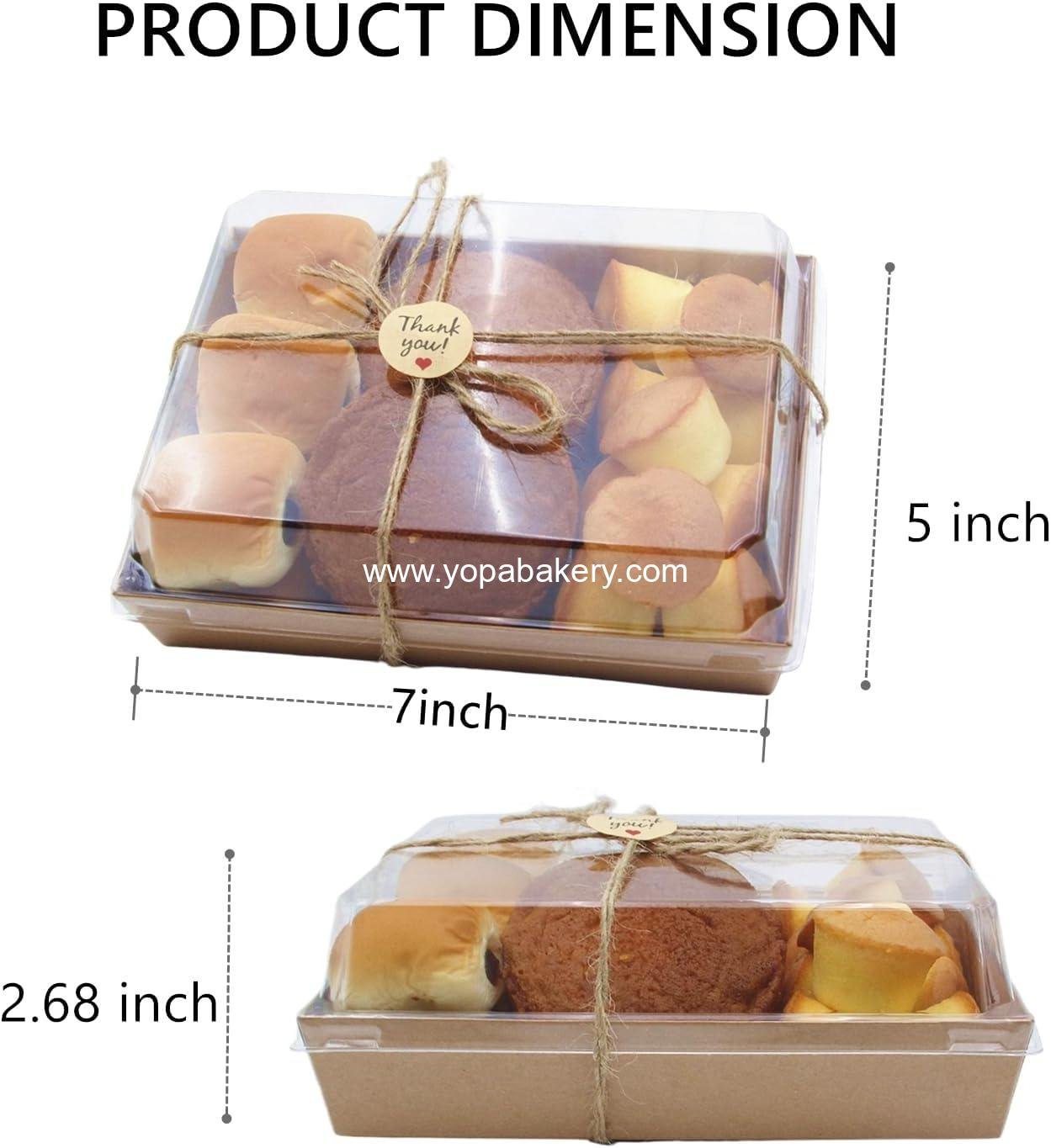 Wholesale 40 Pack Paper Charcuterie Boxes with Clear Lids, 7x5 Inch Brown Disposable Take Out Containers for Cake Slices, Cupcakes, Sandwiches, Cookies, Cocoa Bombs, Salads Factory Wholesale 40 Pack Paper Charcuterie Boxes with Clear Lids, 7x5 Inch Brown Disposable Take Out Containers for Cake Slices, Cupcakes, Sandwiches, Cookies, Cocoa Bombs, Salads Factory