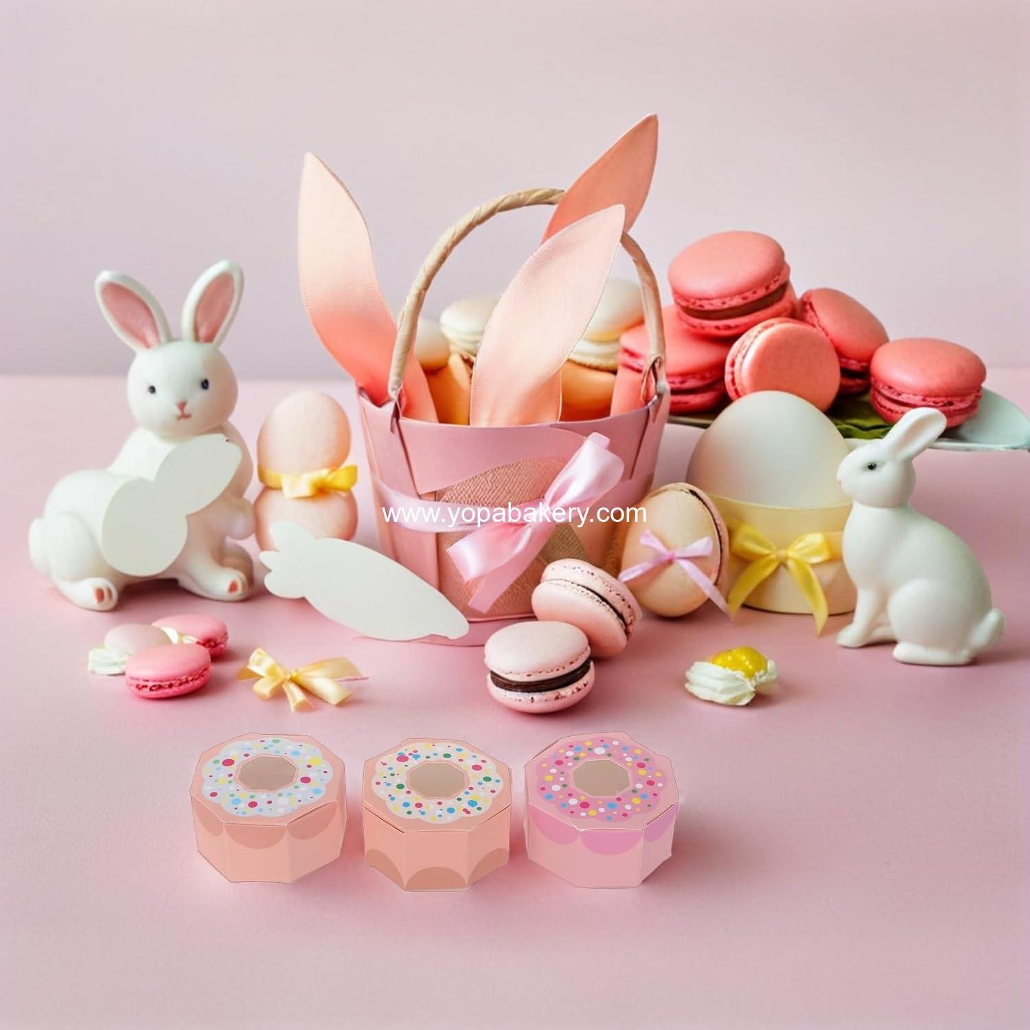 Wholesale 30PCS Donut Candy Treat Boxes - Empty Pastry Bakery Packaging for Wedding and Birthday Party Favors - Colorful Factory