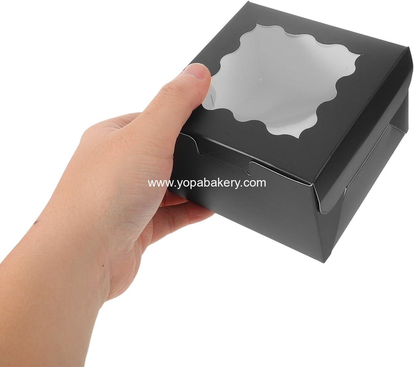 Wholesale 30pcs Cookie Boxes with Window - Ideal Packaging for Cookies, Cupcakes, Donuts & Pastries - Perfect for Christmas and New Year Treats, 4x4x2.7 - Factory