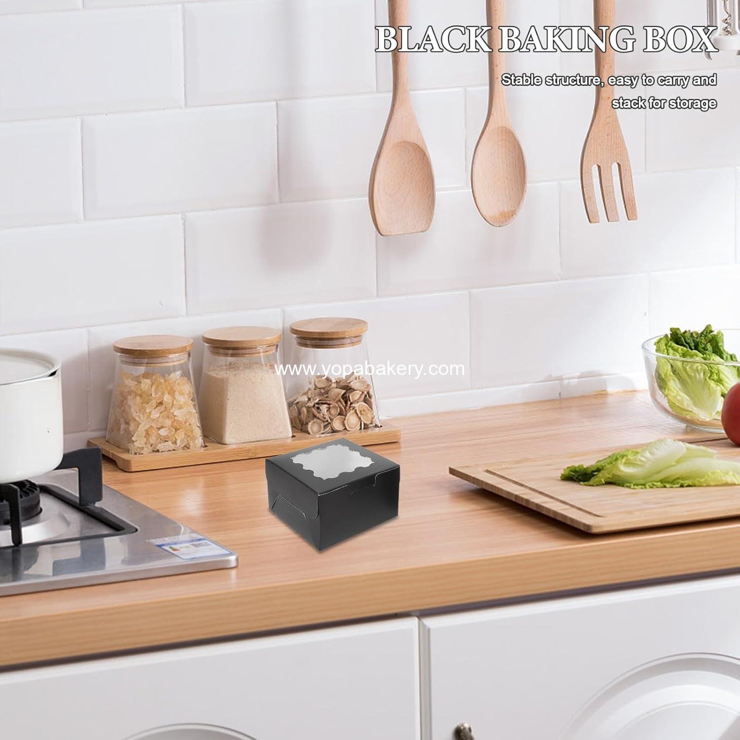 Wholesale 30pcs Cookie Boxes with Window - Ideal Packaging for Cookies, Cupcakes, Donuts & Pastries - Perfect for Christmas and New Year Treats, 4x4x2.7 - Factory