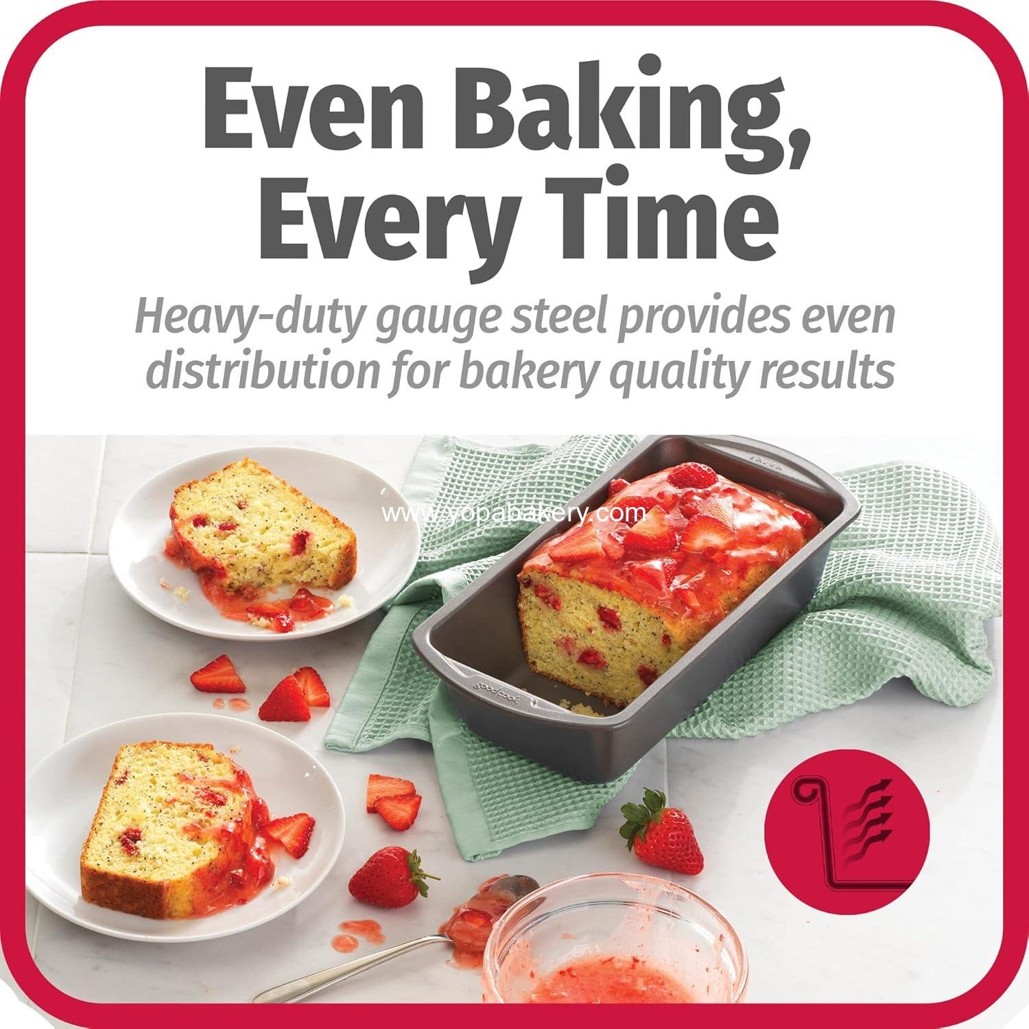 Wholesale Nonstick Loaf Pan 8 x 4 Inch Heavy-Duty Steel Bakeware Easy-Clean Coating Oven & Dishwasher Safe for Meatloaf Breads Lasagnas Casseroles & More, Set of 2, Gray Factory