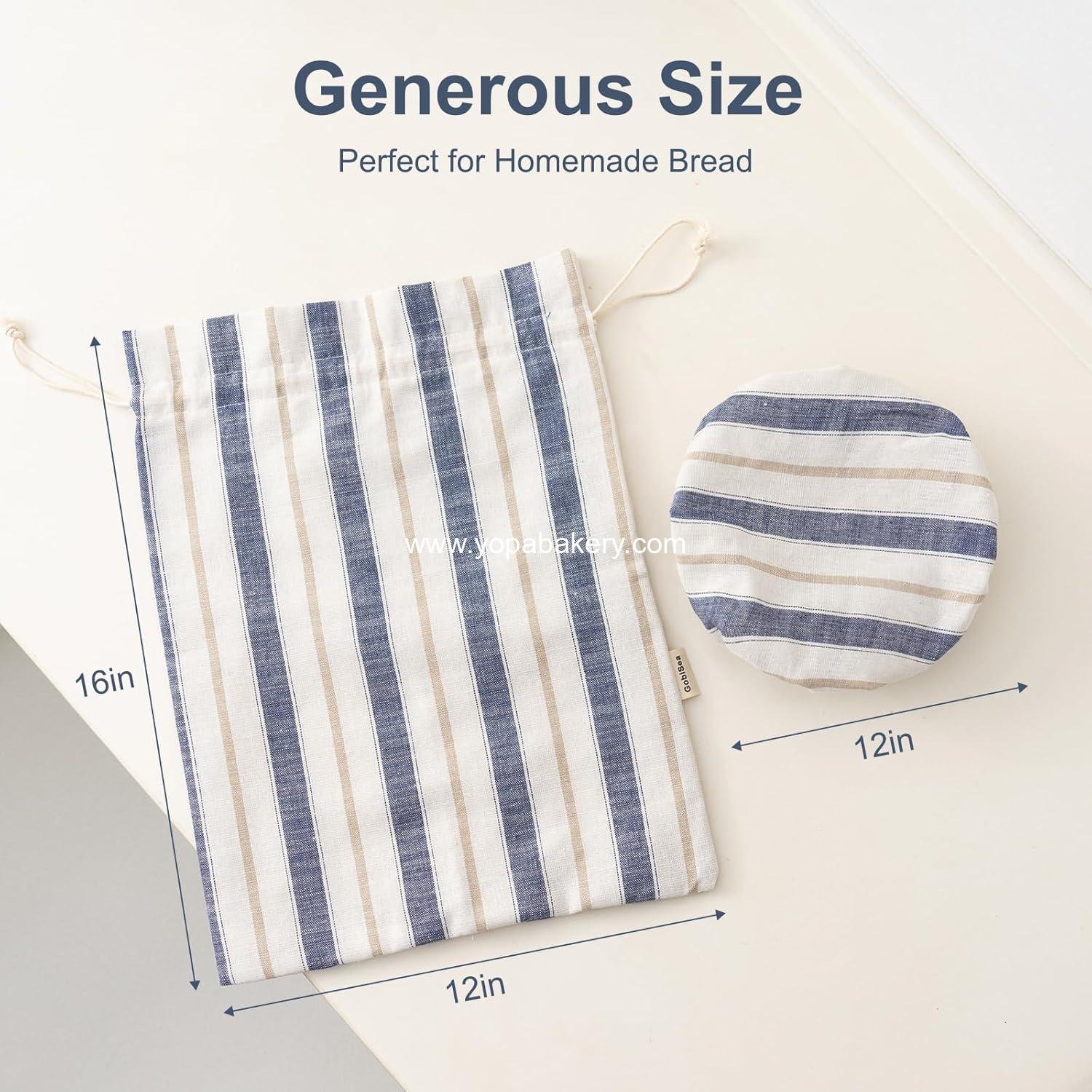 OEM Linen Bread Bag for Homemade Sourdough with Proofing Cover, Reusable Plastic Lined Storage Bag - Ideal for Sourdough Baking - Wholesale Factory