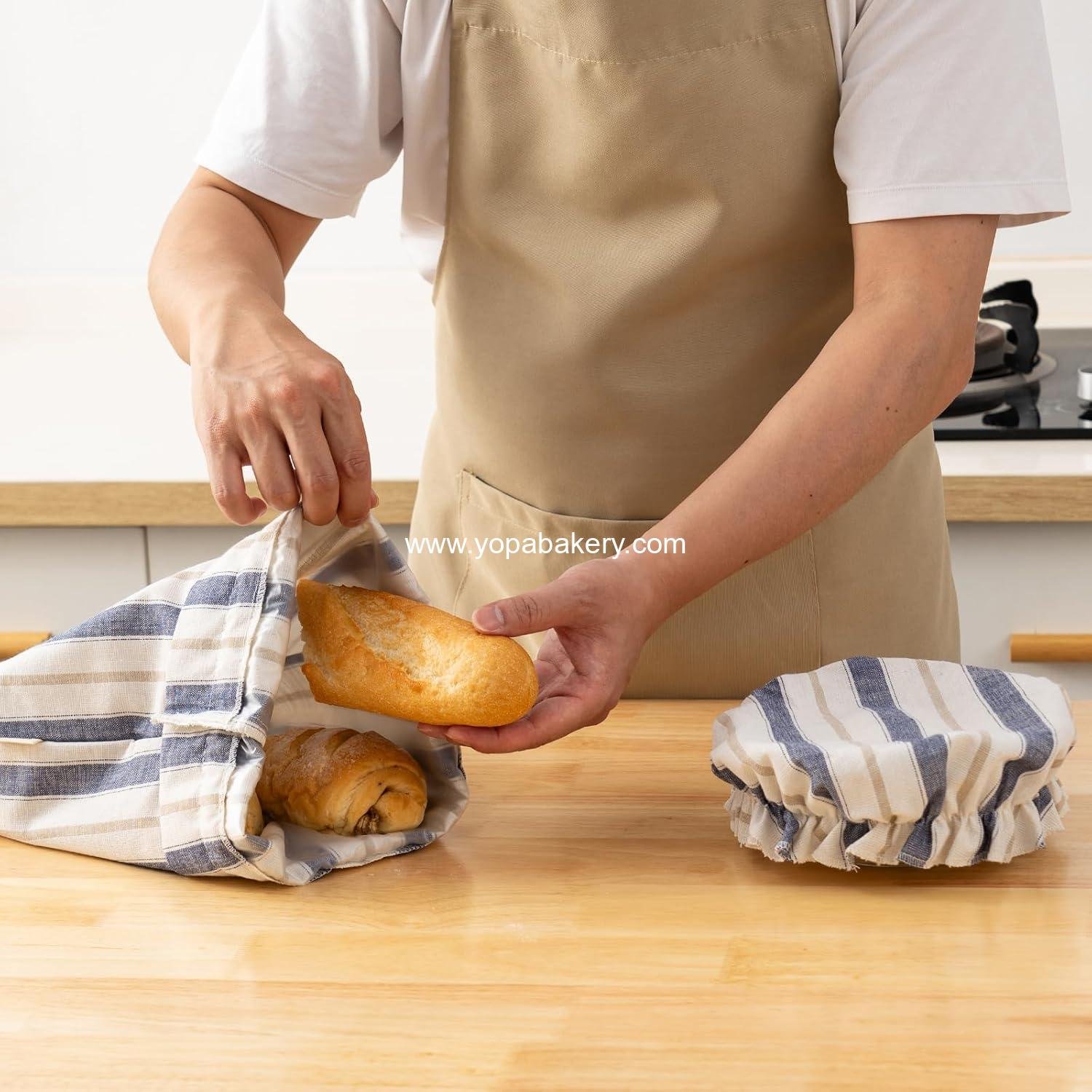 OEM Linen Bread Bag for Homemade Sourdough with Proofing Cover, Reusable Plastic Lined Storage Bag - Ideal for Sourdough Baking - Wholesale Factory