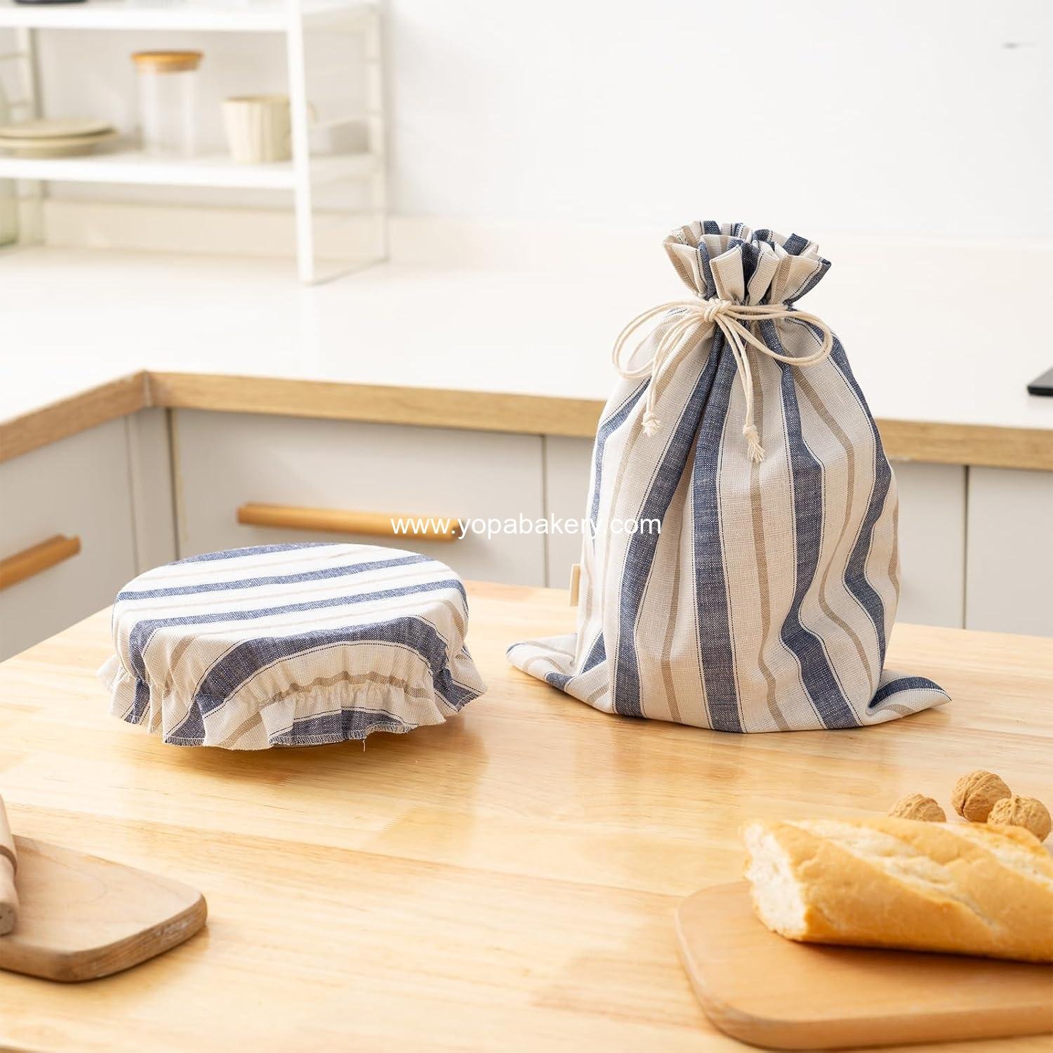 OEM Linen Bread Bag for Homemade Sourdough with Proofing Cover, Reusable Plastic Lined Storage Bag - Ideal for Sourdough Baking - Wholesale Factory