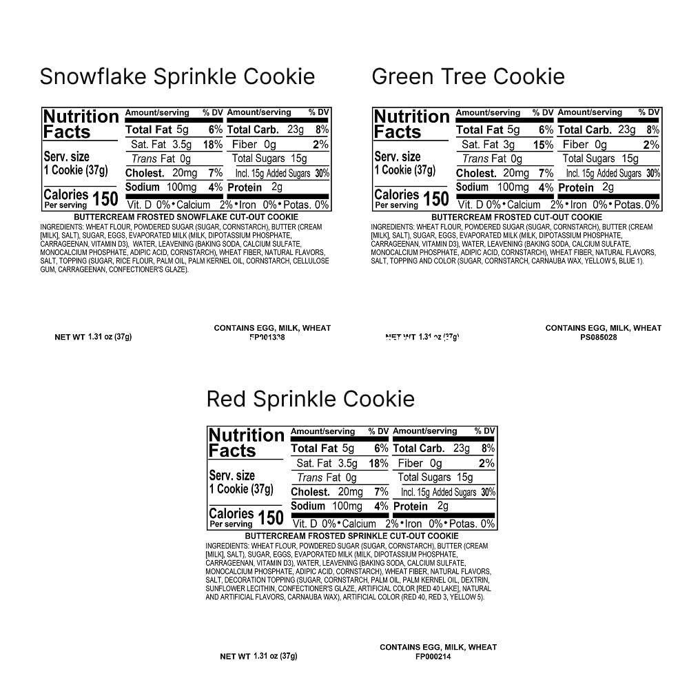 Wholesale Bow Gift Box with Happy Holidays Sticker – 24 Holiday Buttercream-Frosted Cutout Cookies, Individually Wrapped, Gourmet Fresh Delivery – Christmas Cookies, Holiday Gift for Friends, Family & Teachers, Factory