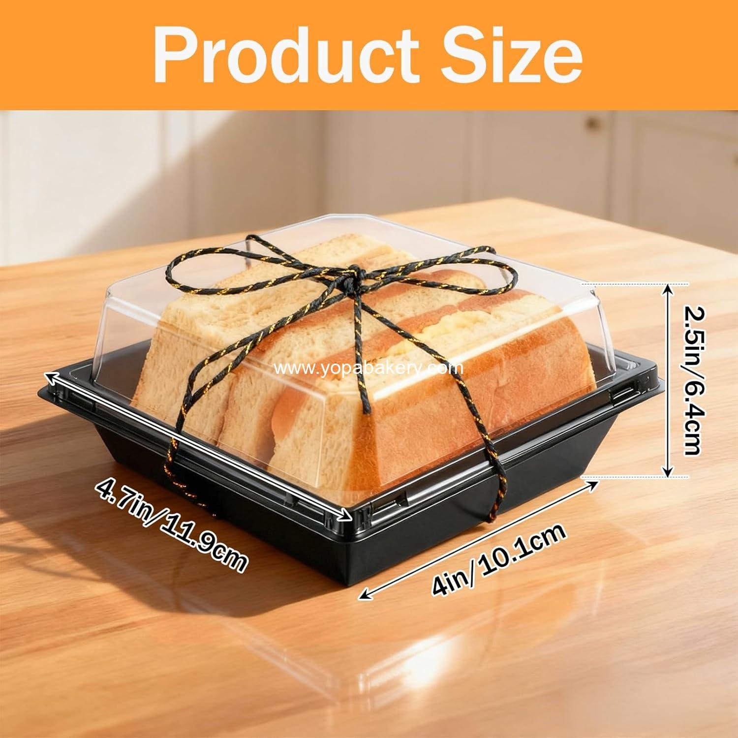 Wholesale 100 Pack Charcuterie Boxes with Clear Lids, 4.7 Inch Disposable Square Dessert Boxes for Cakes, Sandwiches, Cookies, and Desserts (Black) Factory