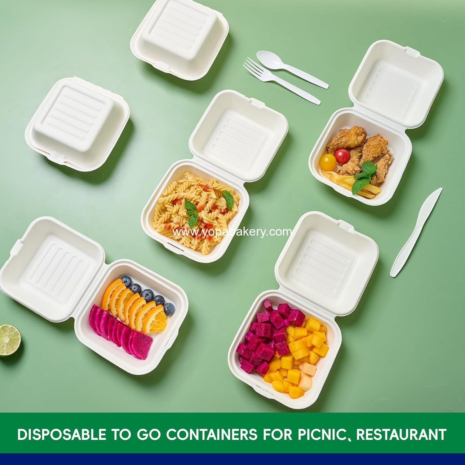 Wholesale Clamshell Take Out Food Containers 6