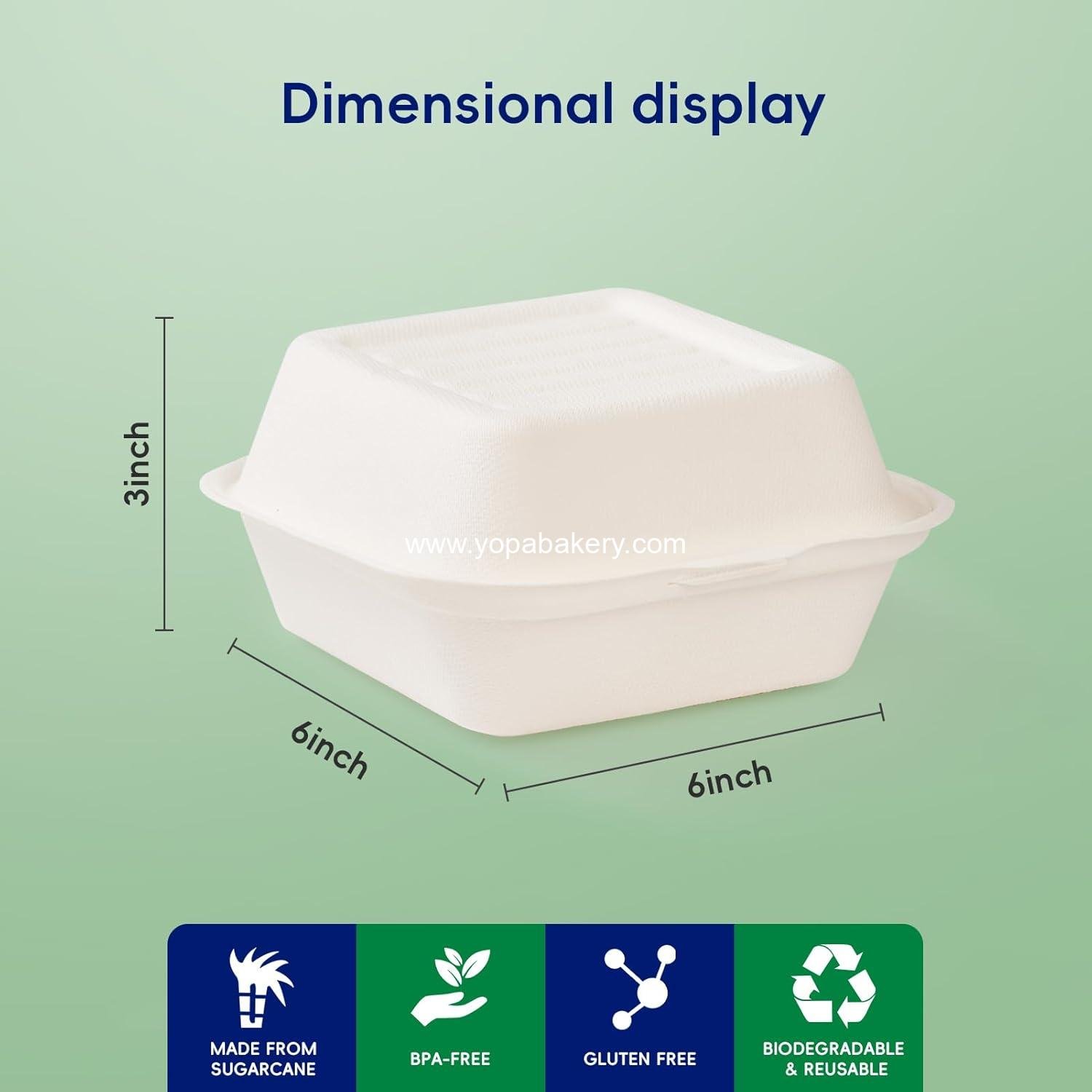 Wholesale Clamshell Take Out Food Containers 6