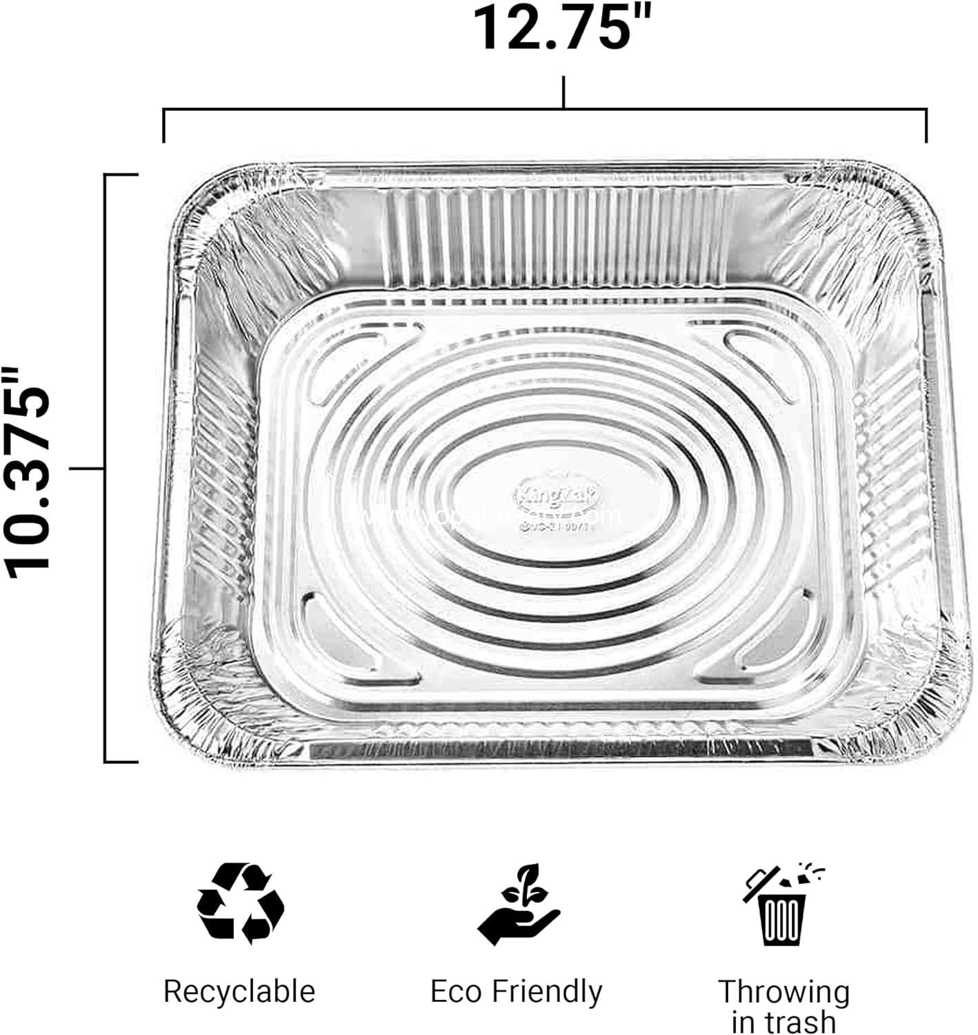 Wholesale Extra Heavy Duty Aluminum Pans, Half Size 9x13 Foil Bakeware, 30 Pack for Baking, Roasting, Chafing, Steam Table Trays, Food Prepping, Cake, Oven - Factory