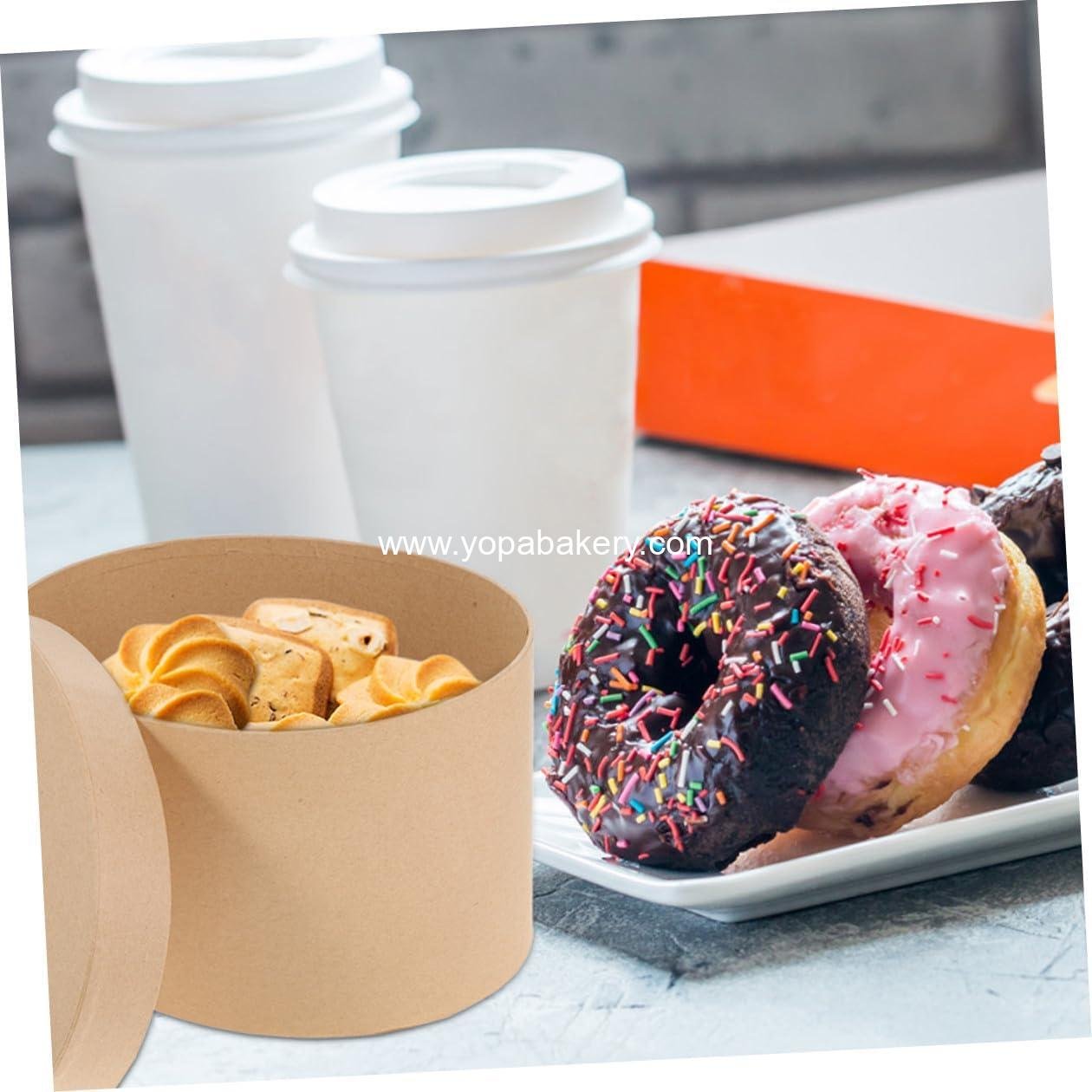 OEM Kraft Paper Oval Box with Lid - Cardboard Cookie Container for Macarons, Chocolates, and Treats - Lightweight and Portable Packaging for Unique Presentation - Wholesale Factory