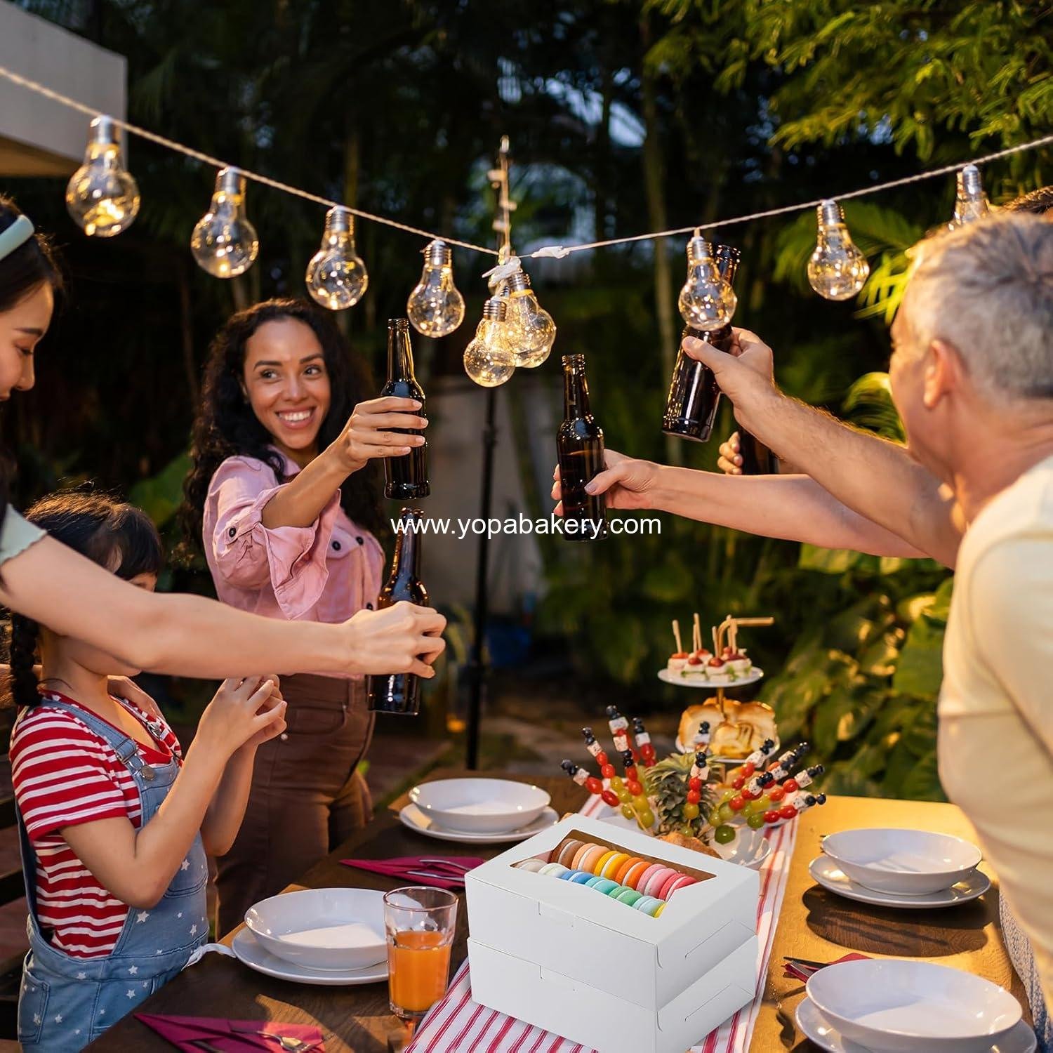 Wholesale 50pcs 8x6x2.5 Inch 2-Style Window Bakery Boxes for Cookies Treats Chocolate Strawberries Muffins Donuts Factory Wholesale 50pcs 8x6x2.5 Inch 2-Style Window Bakery Boxes for Cookies Treats Chocolate Strawberries Muffins Donuts Factory