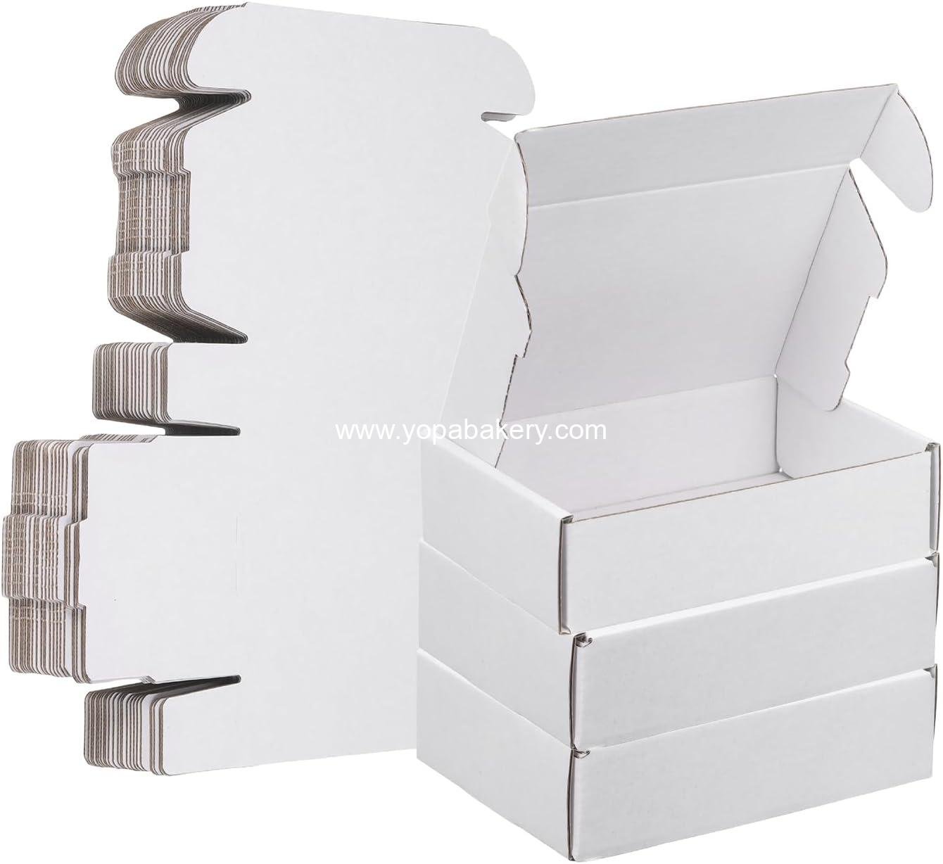 Wholesale 6x4x1.6 Inch 30 Pack White Corrugated Cardboard Shipping Boxes Cute Carton Mailers for Mailing Packaging Small Business Gift Storage Factory