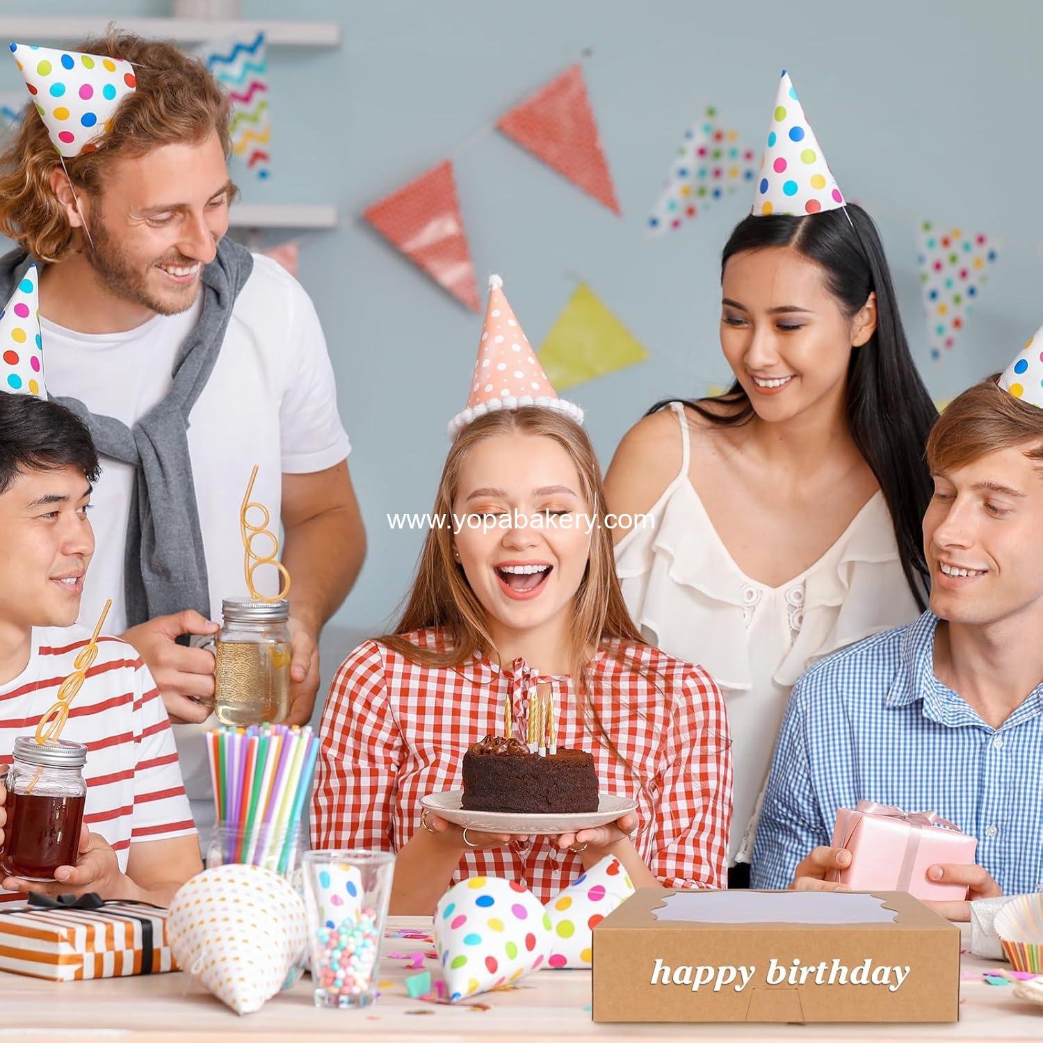 Wholesale 12x12x3 Inch Pie Boxes with Window for Bakery Desserts Treats Cookies Cakes Muffins Donuts supplier