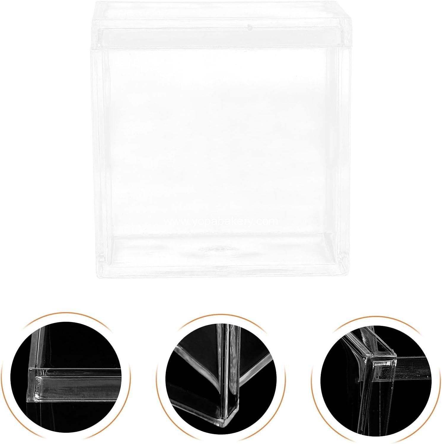 Wholesale Clear Acrylic Candy Favor Boxes Square Sealed Party Packaging for Weddings Cookies Macarons Chocolates Desserts Storage supplier Wholesale Clear Acrylic Candy Favor Boxes Square Sealed Party Packaging for Weddings Cookies Macarons Chocolates Desserts Storage supplier