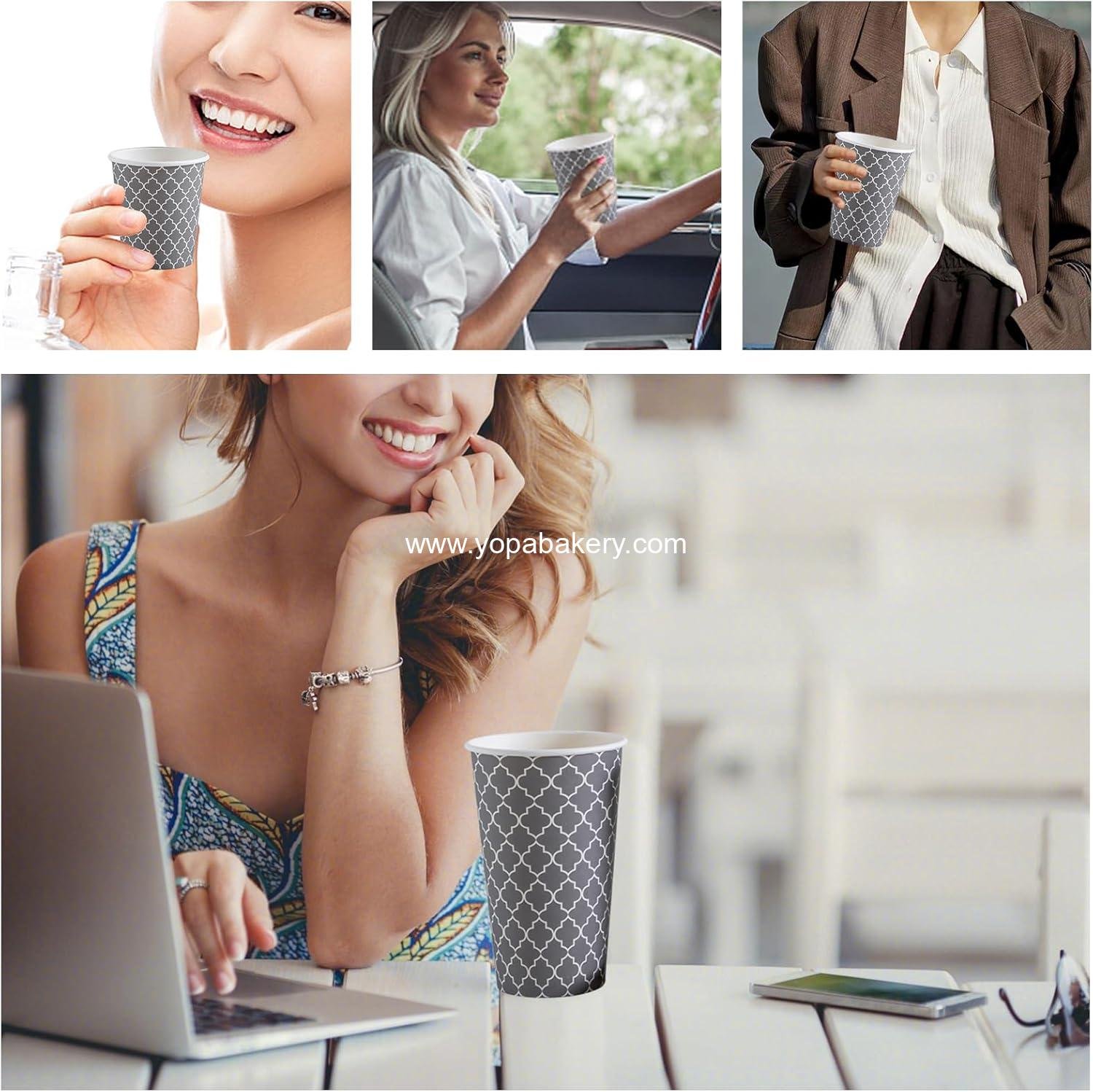 Wholesale 12 oz Disposable Paper Hot Cold Cups 180 Pack manufacturer Wholesale 12 oz Disposable Paper Hot Cold Cups 180 Pack manufacturer