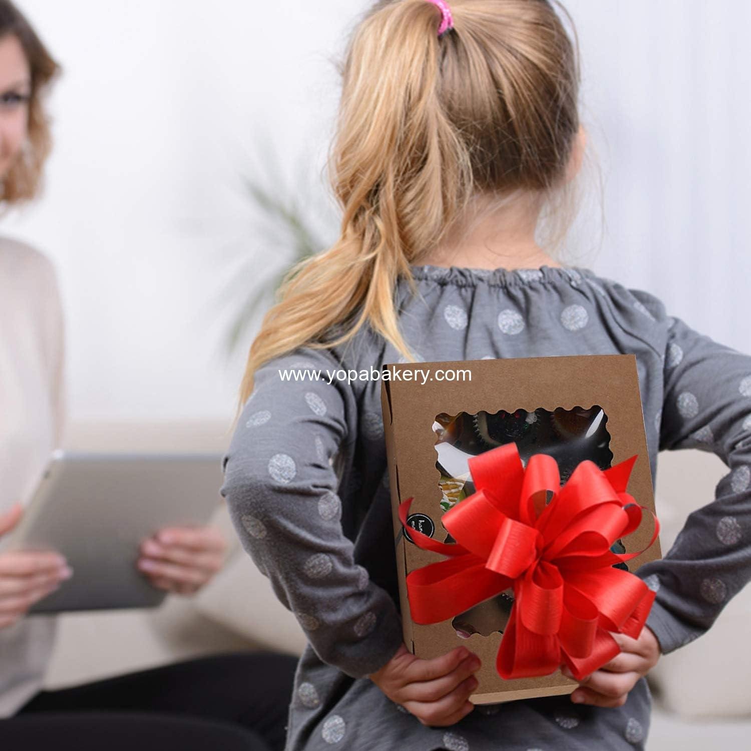 Wholesale 50 Pack Kraft 4-Cupcake Boxes with Inserts Display Windows for Cookies Bakeries Muffins Pastries Factory Wholesale 50 Pack Kraft 4-Cupcake Boxes with Inserts Display Windows for Cookies Bakeries Muffins Pastries Factory