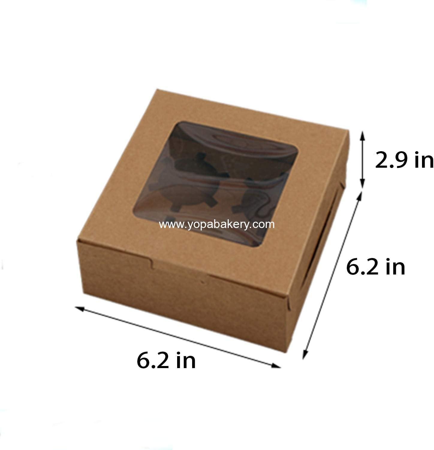 Wholesale 50 Pack Kraft 4-Cupcake Boxes with Inserts Display Windows for Cookies Bakeries Muffins Pastries Factory Wholesale 50 Pack Kraft 4-Cupcake Boxes with Inserts Display Windows for Cookies Bakeries Muffins Pastries Factory