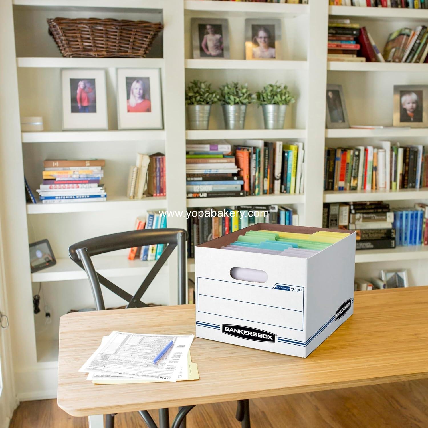 Wholesale 12 Pack Standard Duty File Storage Boxes Letter Legal Removable Lid Assembly Factory