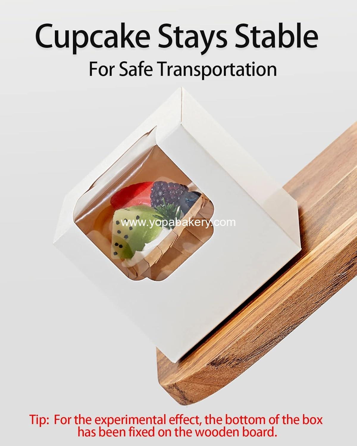 Wholesale 50 Pack White Individual Cupcake Boxes with Window Insert Cardboard Holders for Muffins Cocoa Bombs To-Go Packaging Birthdays Showers Party Favors Factory