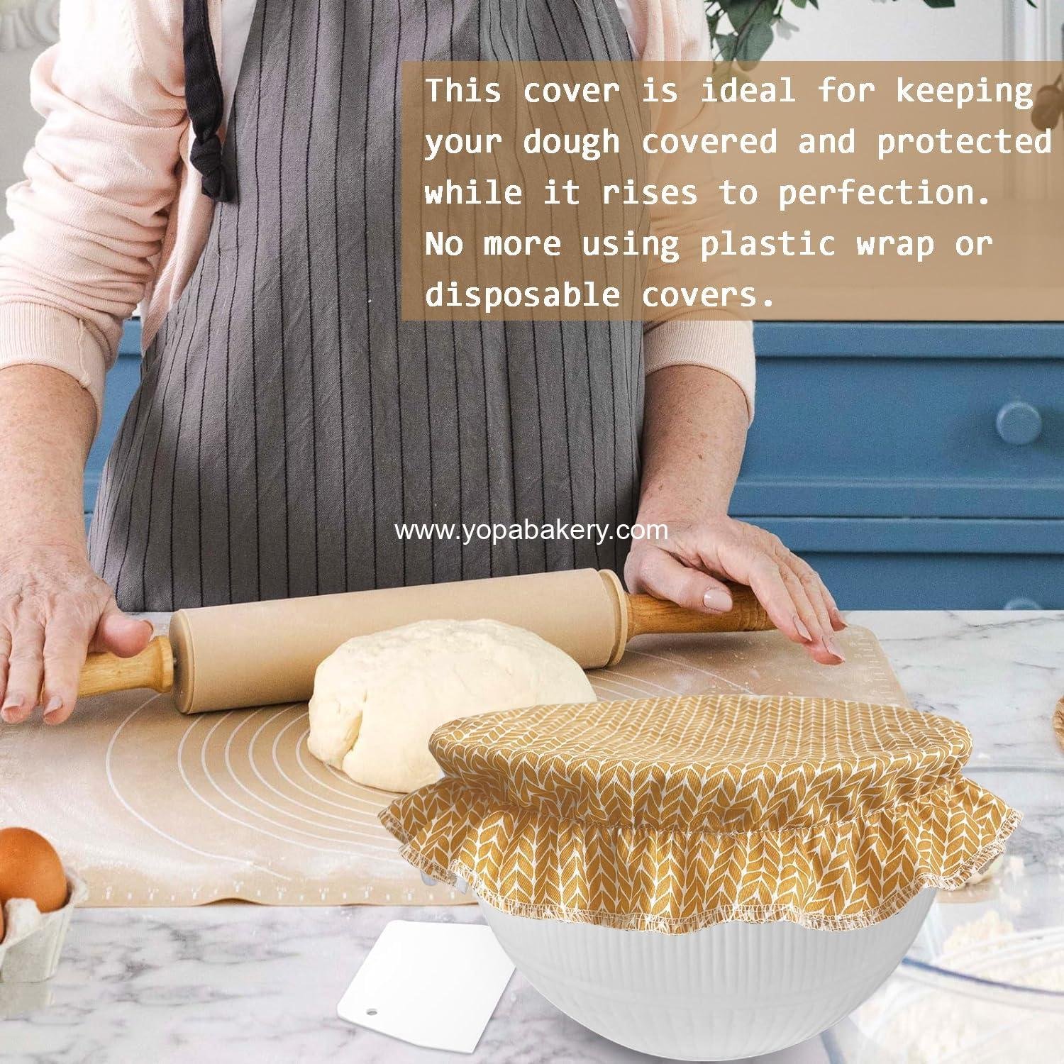 OEM Beeswax Bread Bags with Cotton Bowl Covers Reusable Freezer Storage for Homemade Sourdough Baking Set Manufacturer