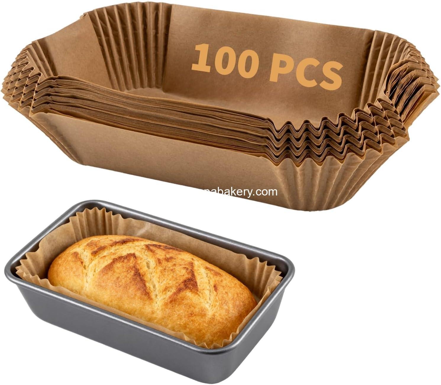 Wholesale 100 Pcs Disposable Non-Stick Loaf Pan Liners 9x5 Inch, Pre-Formed Parchment Paper for Baking Banana Bread, Cakes, Sourdough Bread (Brown) - Factory Wholesale 100 Pcs Disposable Non-Stick Loaf Pan Liners 9x5 Inch, Pre-Formed Parchment Paper for Baking Banana Bread, Cakes, Sourdough Bread (Brown) - Factory