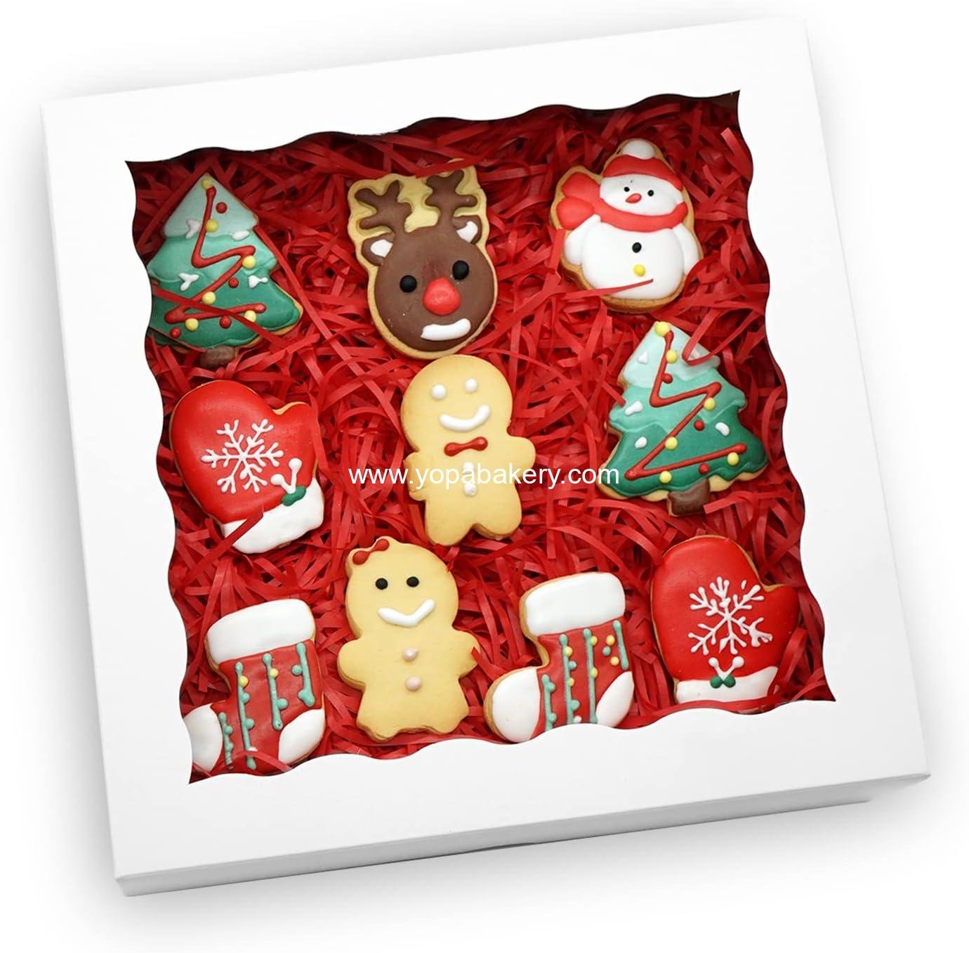 Wholesale 20 Pcs Pie Boxes 10x10x2.5 Inch Bakery Boxes with Window for Treats, Macarons, Desserts, Chocolate-Covered Strawberries - Factory